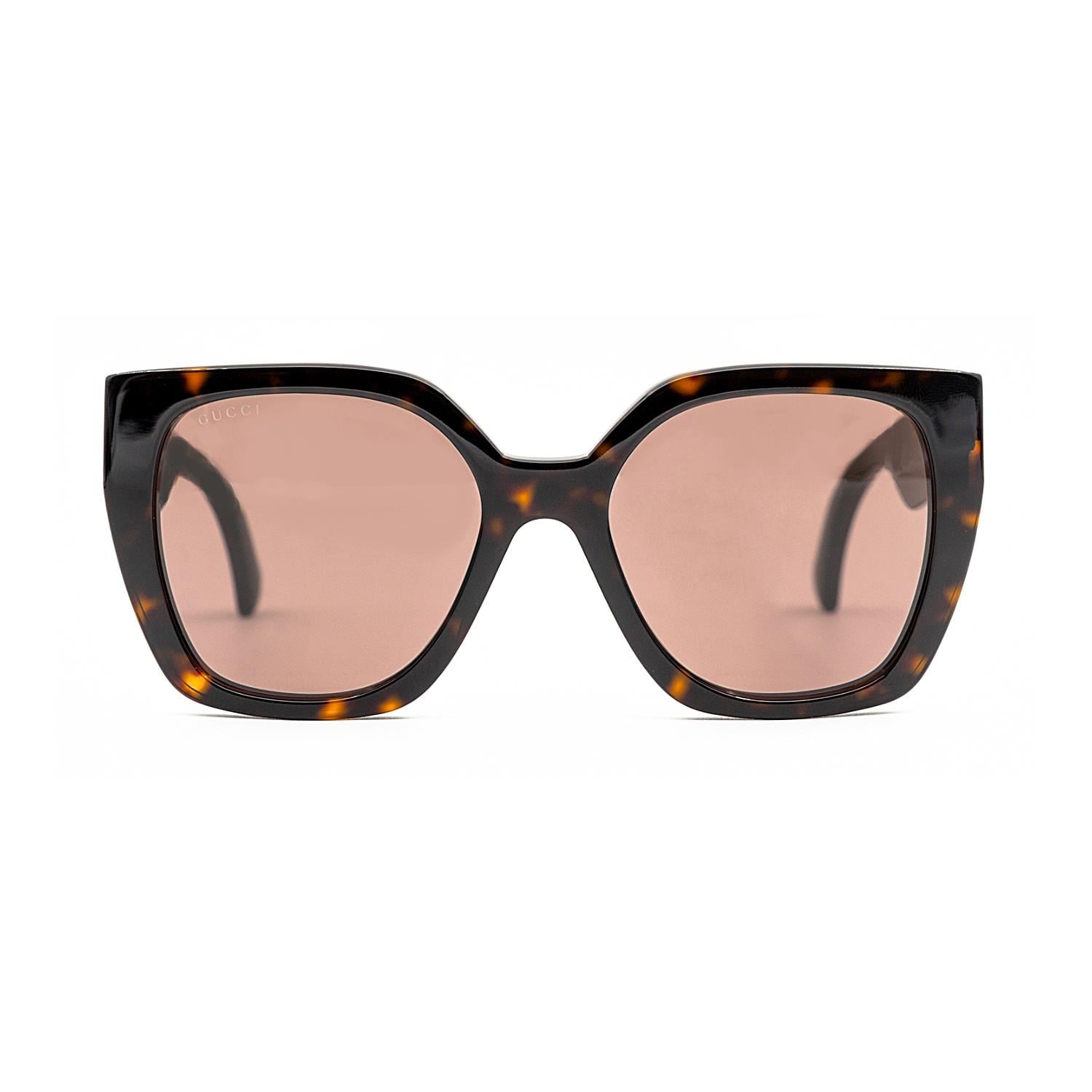 Gucci GG 1300S 002 55 Kadın Kahverengi Butterfly Güneş Gözlüğü