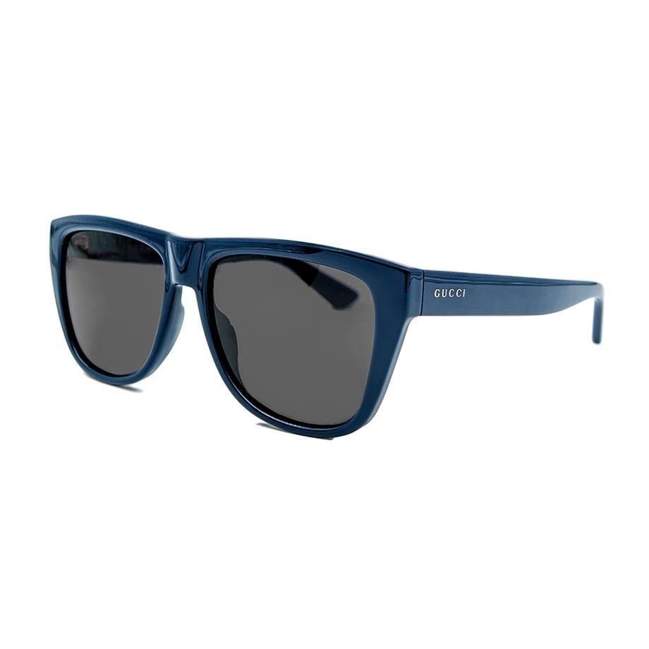 Gucci GG 1345S 004 57 Unisex Mavi Kemik Güneş Gözlüğü