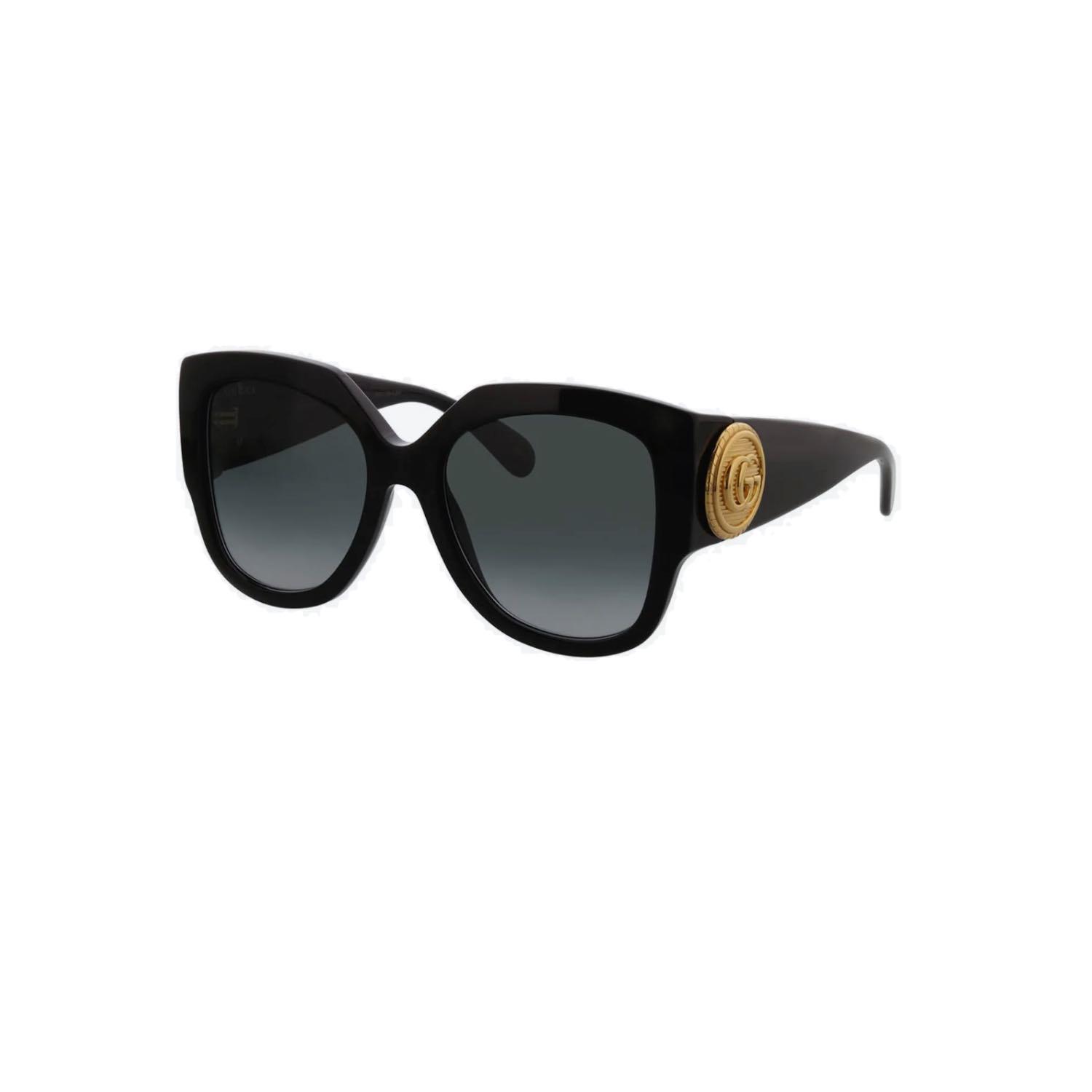 Gucci GG 1407S 001 54 Kadın Kelebek Siyah Kemik Güneş Gözlüğü