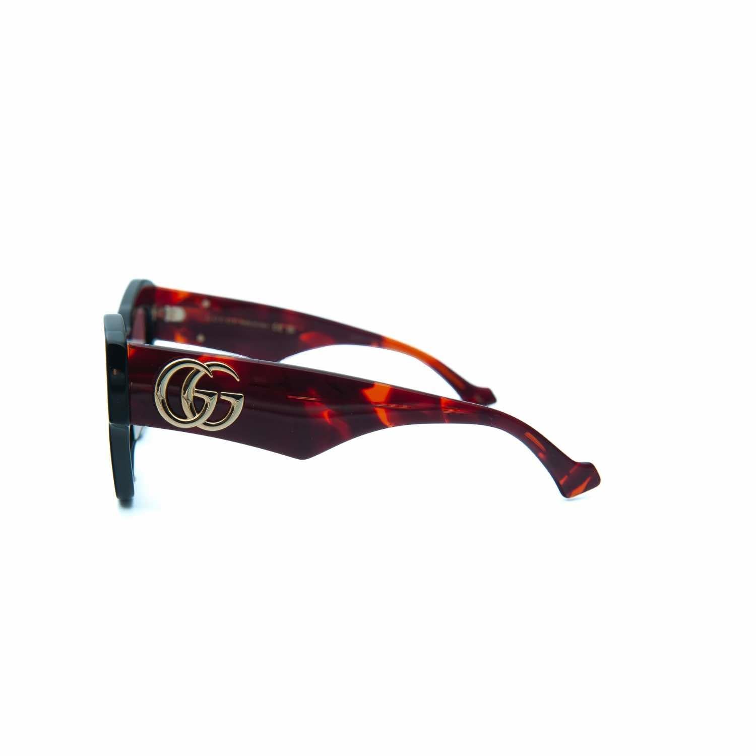 Gucci GG 1422S 005 55 Kadın Cat Eye Füme Kemik Güneş Gözlüğü