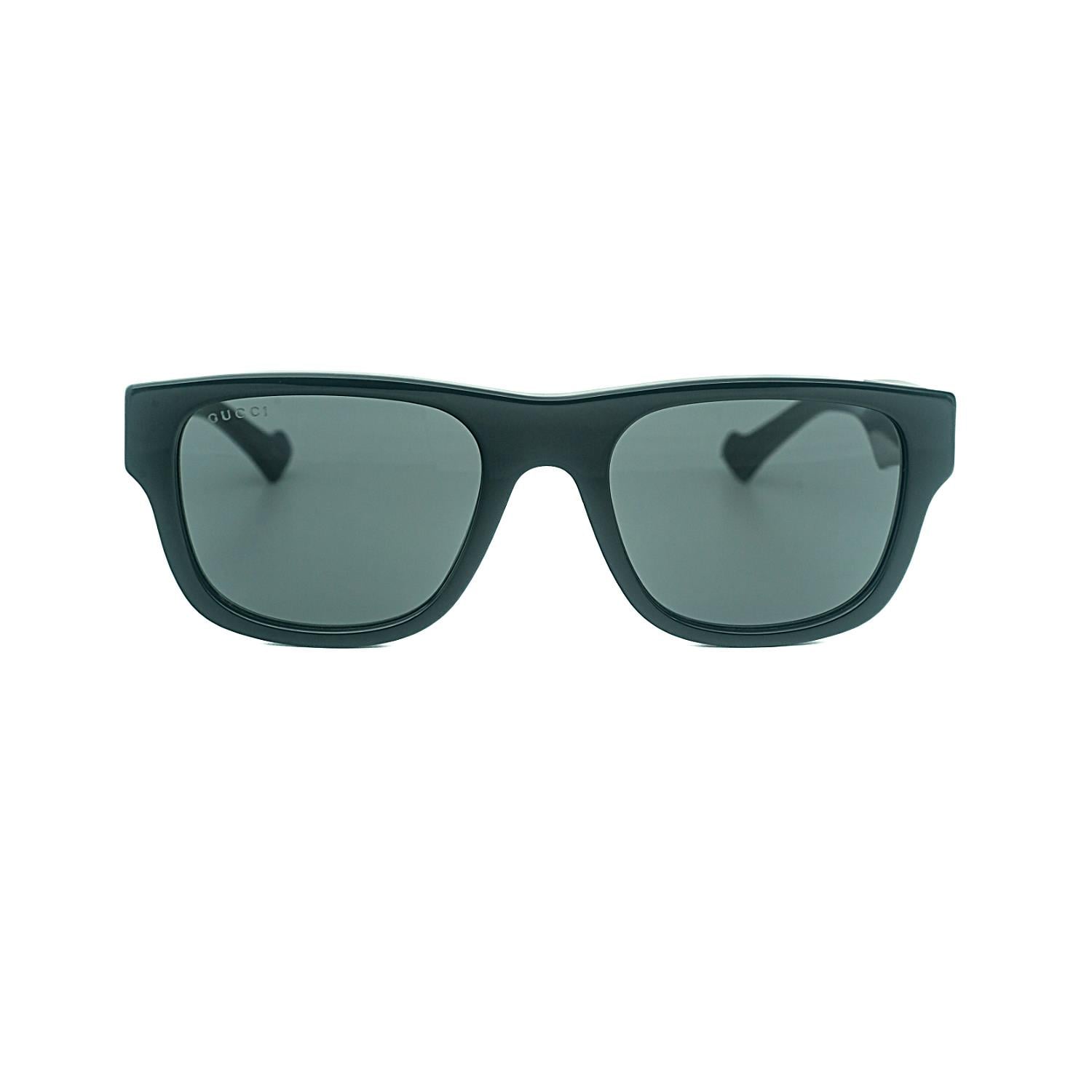 Gucci GG 1427S 001 53 Unisex Kare Siyah Kemik Güneş Gözlüğü