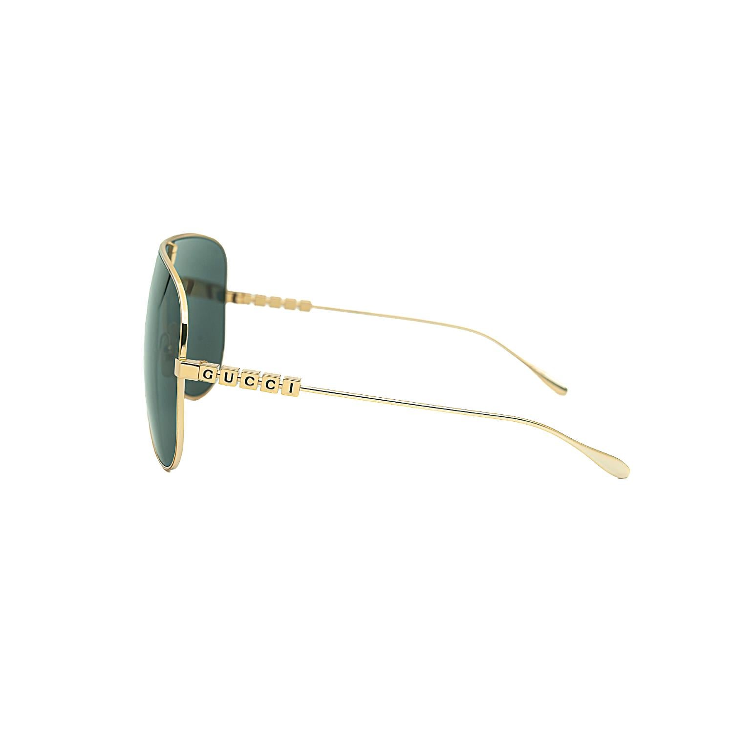 Gucci GG 1436S 001 99 Unisex Blok Cam Gold  Metal Güneş Gözlüğü