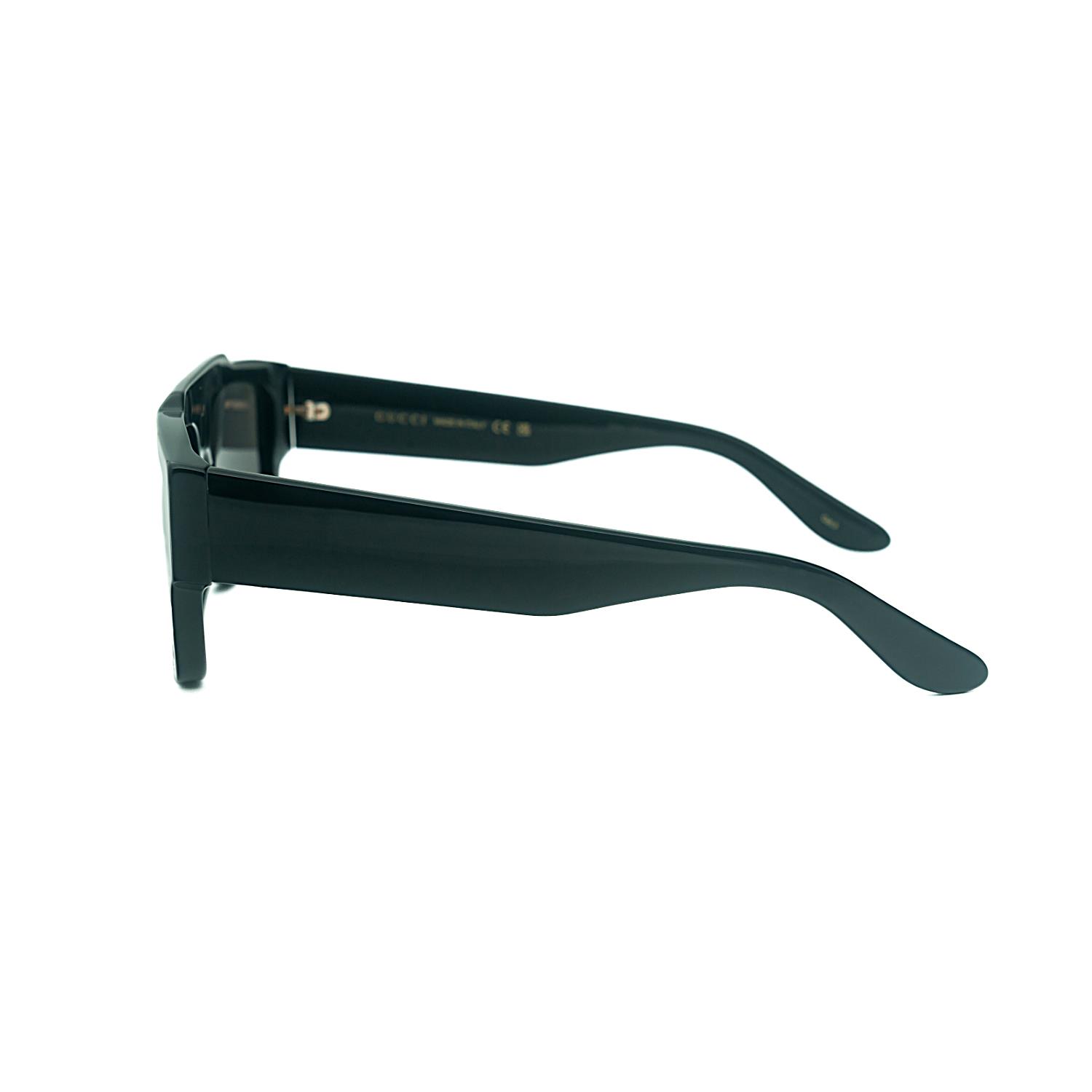 Gucci GG 1460S 001 56 Unisex Dikdörtgen Siyah Kemik Güneş Gözlüğü