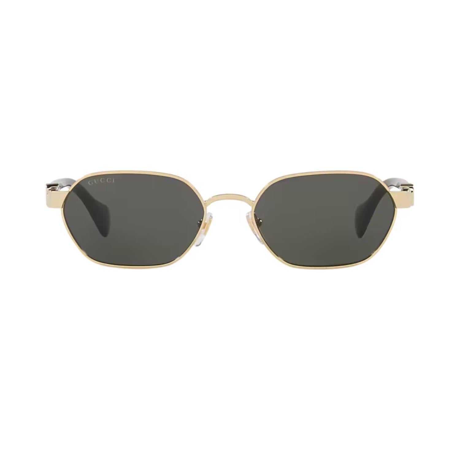 Gucci GG 1593S 001 56 Unisex Geometrik Gold Metal Güneş Gözlüğü