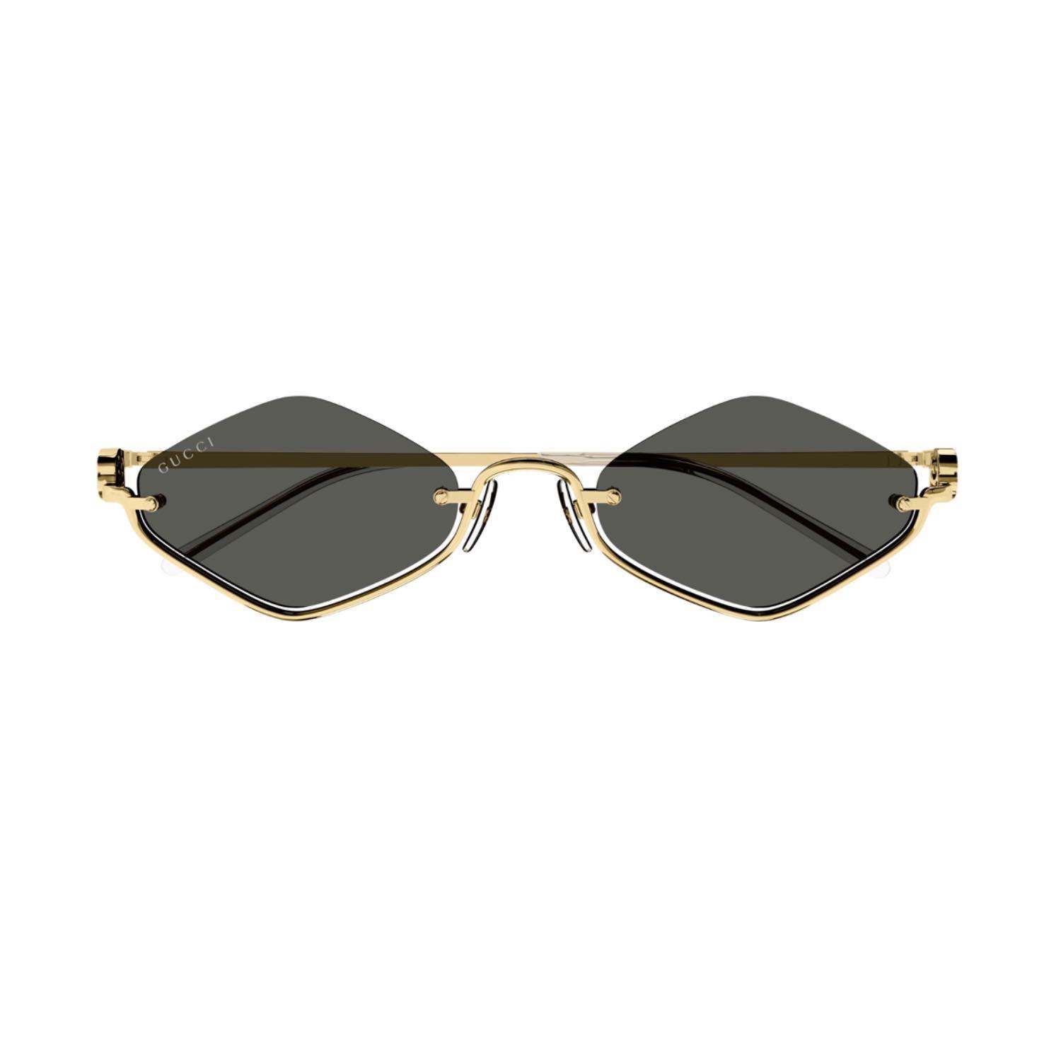 Gucci GG 1604S 001 53 Kadın Geometrik Gold Metal Güneş Gözlüğü