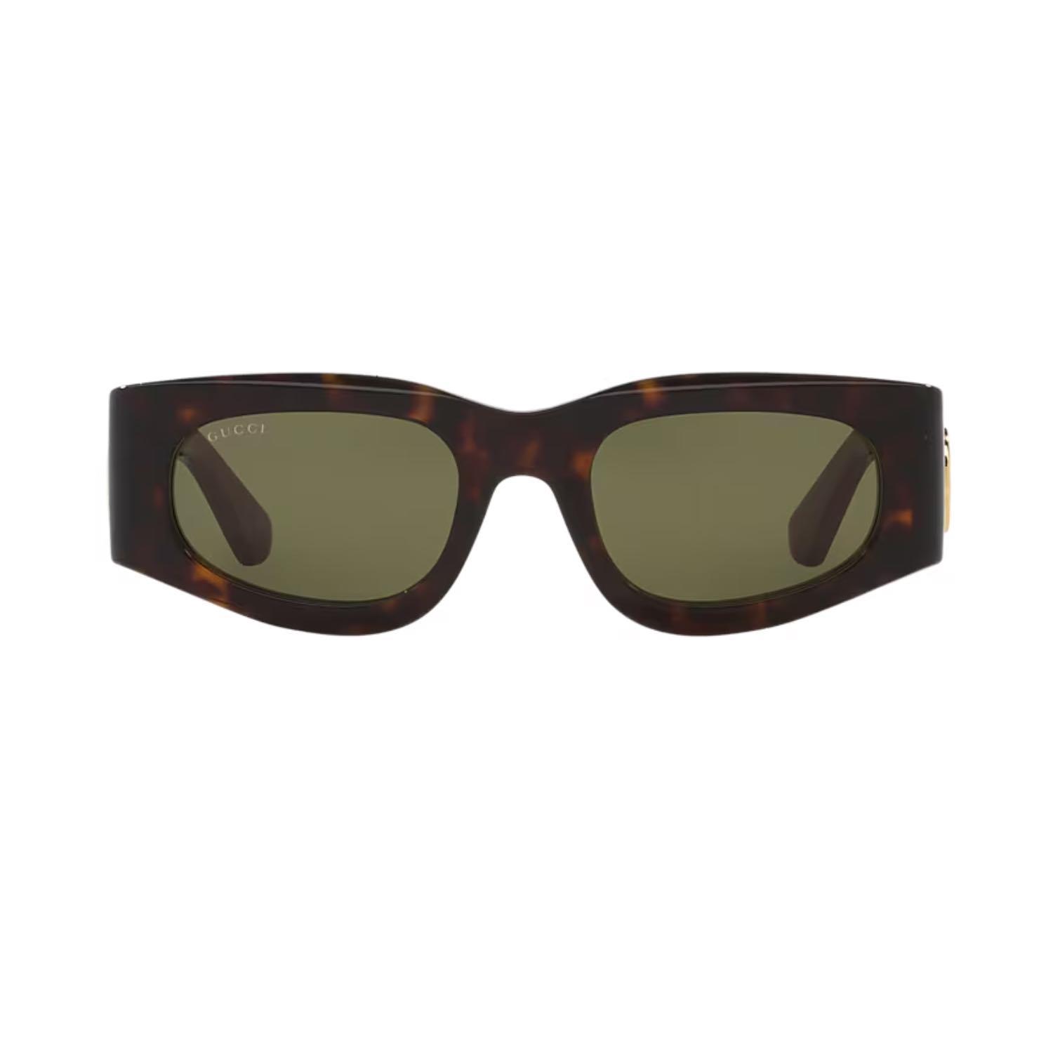 Gucci GG 1664S 002 51 Kadın Dikdörtgen Kırçıllı Kahverengi Güneş Gözlüğü