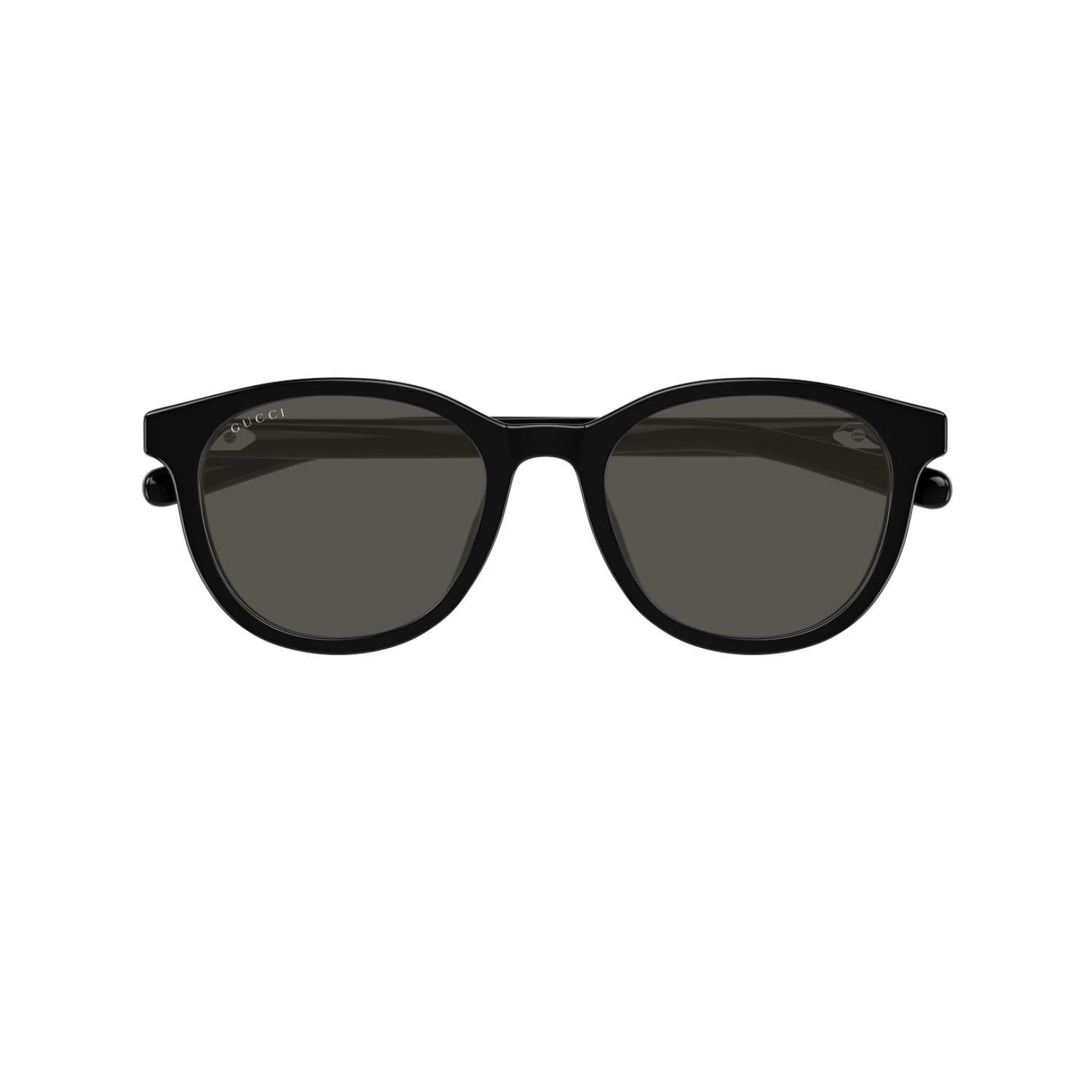 Gucci GG 1674SK 001 54 Unisex Oval Siyah Kemik Güneş Gözlüğü