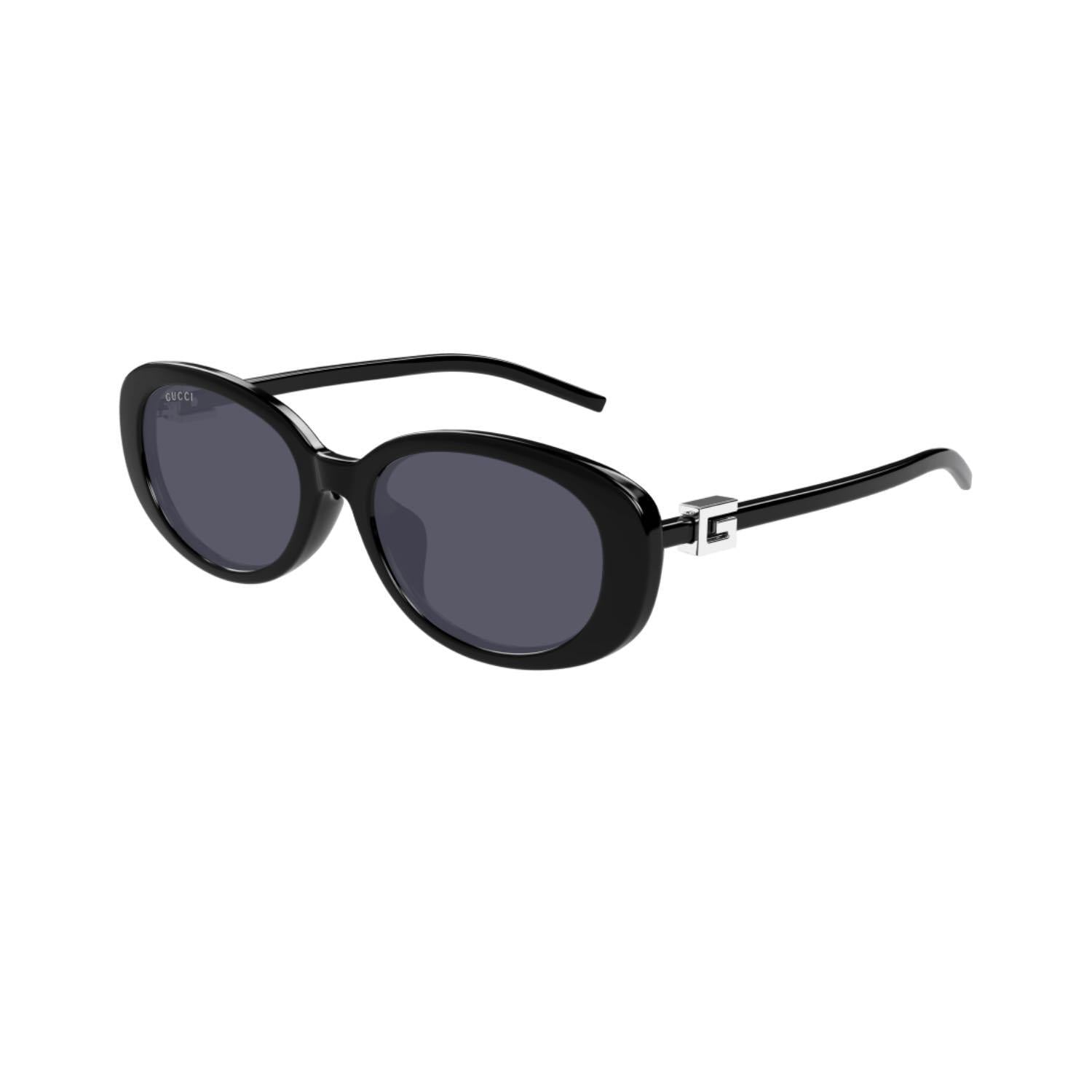 Gucci GG 1684SA 001 55  Kadın Oval Siyah Kemik Güneş Gözlüğü