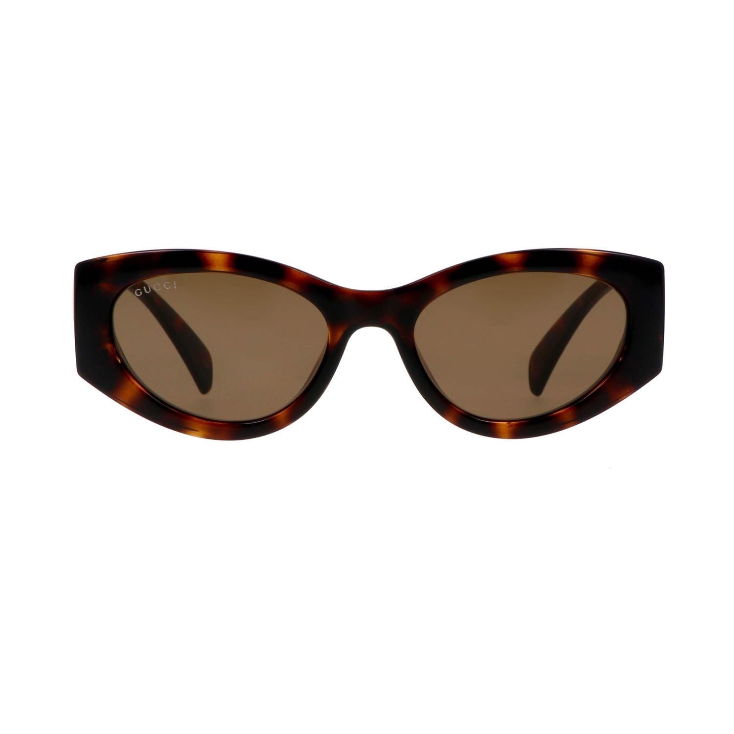 Gucci GG 1691S 002 54 Kadın Cat Eye Kırçıllı Kahverengi Kemik Güneş Gözlüğü