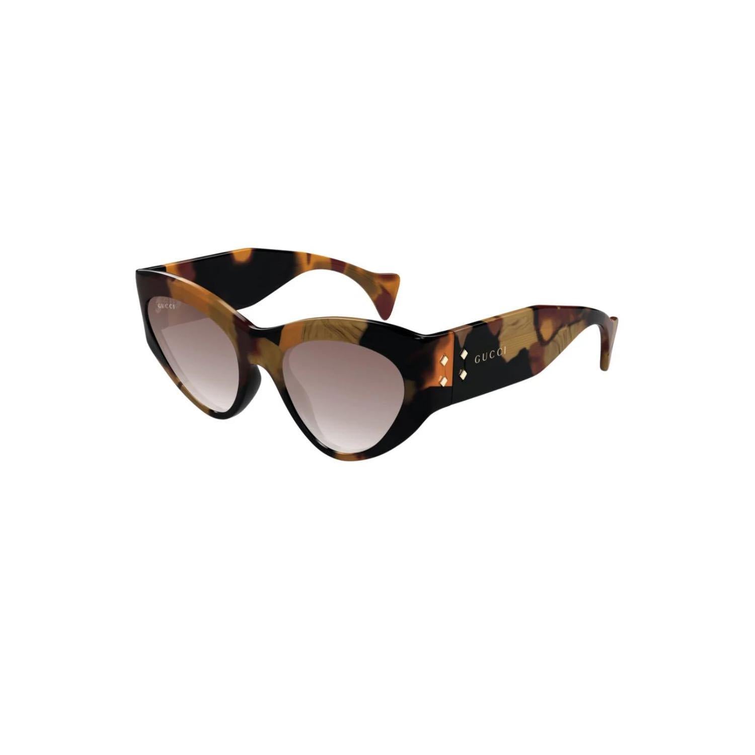 Gucci GG 1704S 002 54 Kadın Cat Eye Çok Renkli Kemik Güneş Gözlüğü