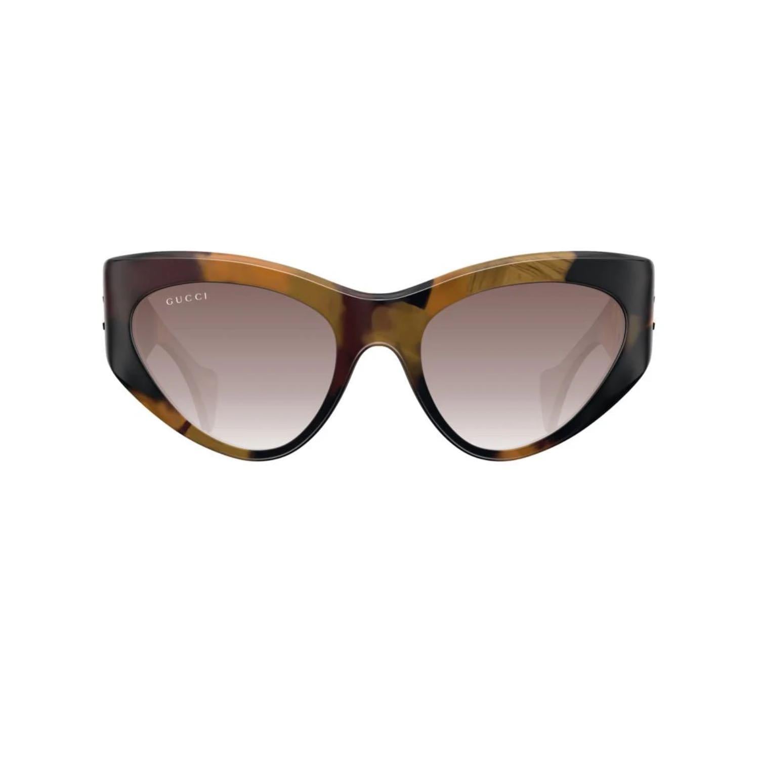 Gucci GG 1704S 002 54 Kadın Cat Eye Çok Renkli Kemik Güneş Gözlüğü