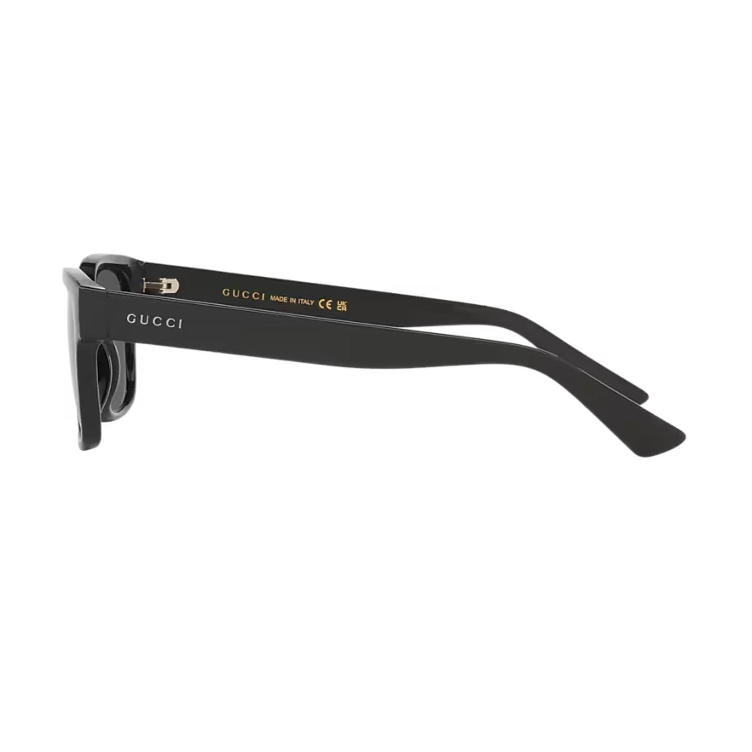 Gucci GG 1716S 001 54 Unisex Kare Siyah Kemik Güneş Gözlüğü