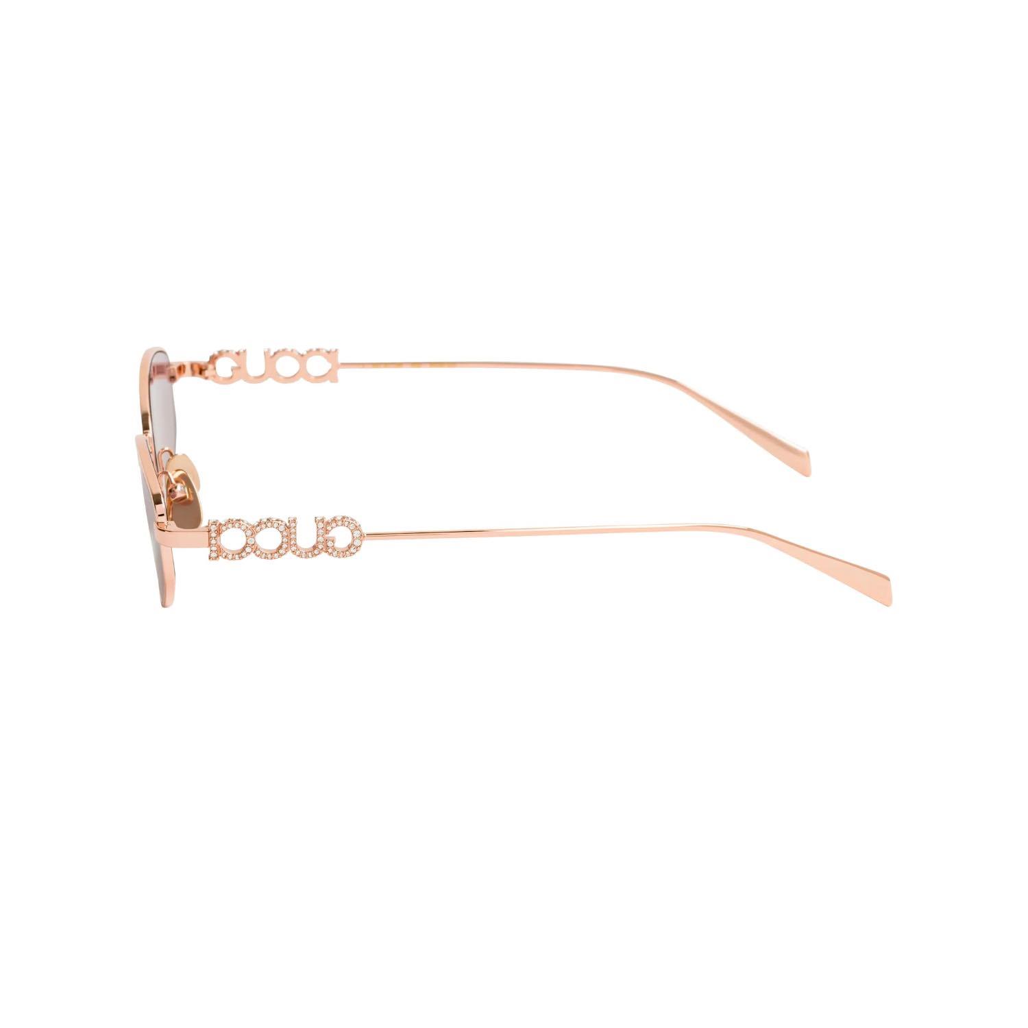Gucci GG 1802S 003 55 Kadın Geometrik Rose Gold Metal Güneş Gözlüğü