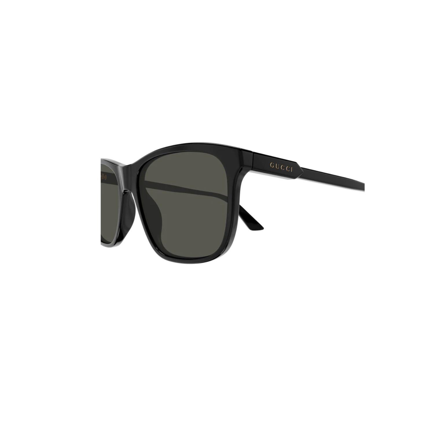 Gucci GG 1819S 001 57 Unisex Kare Siyah Kemik Güneş Gözlüğü