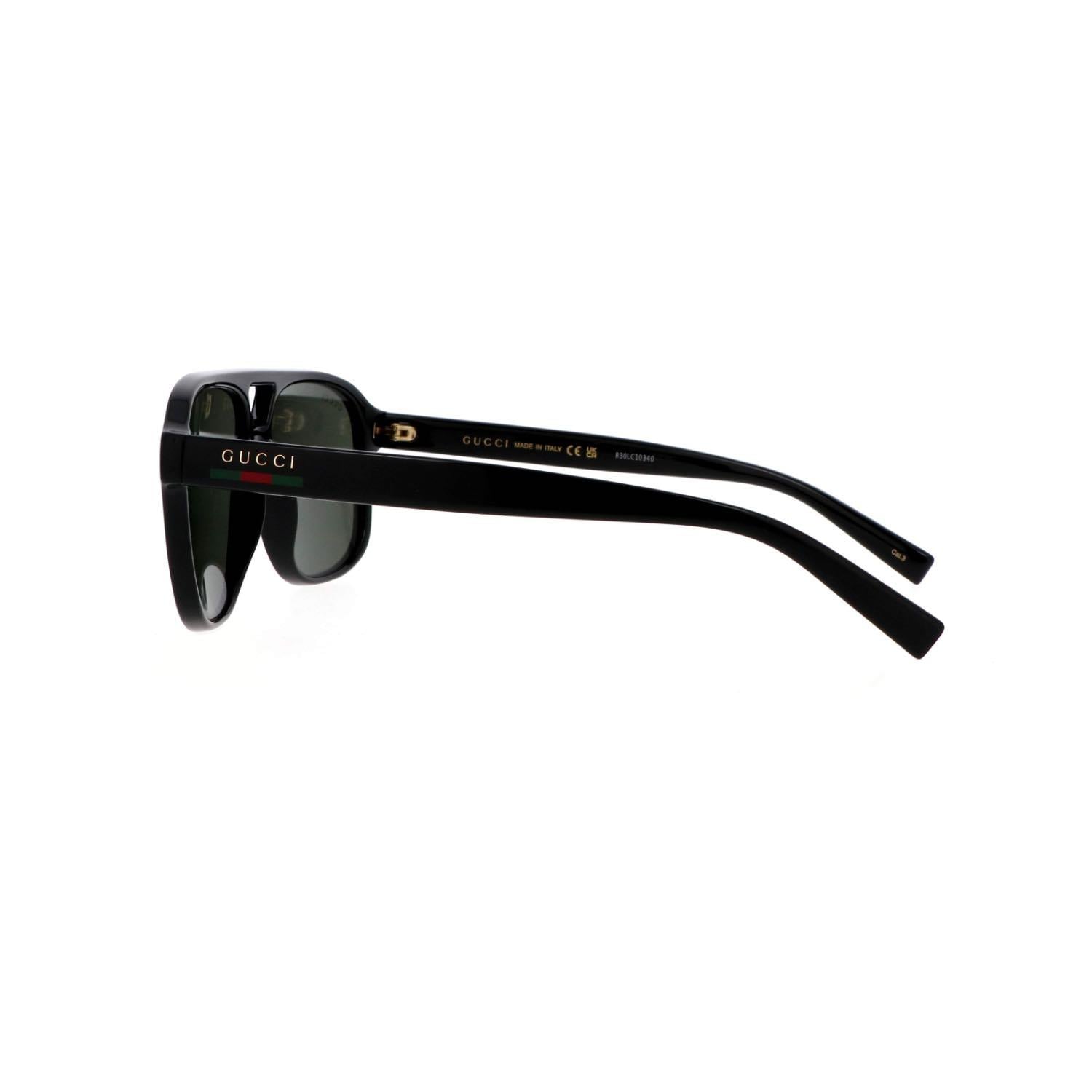 Gucci GG 1856S 001 57 Erkek Pilot Siyah Kemik Güneş Gözlüğü