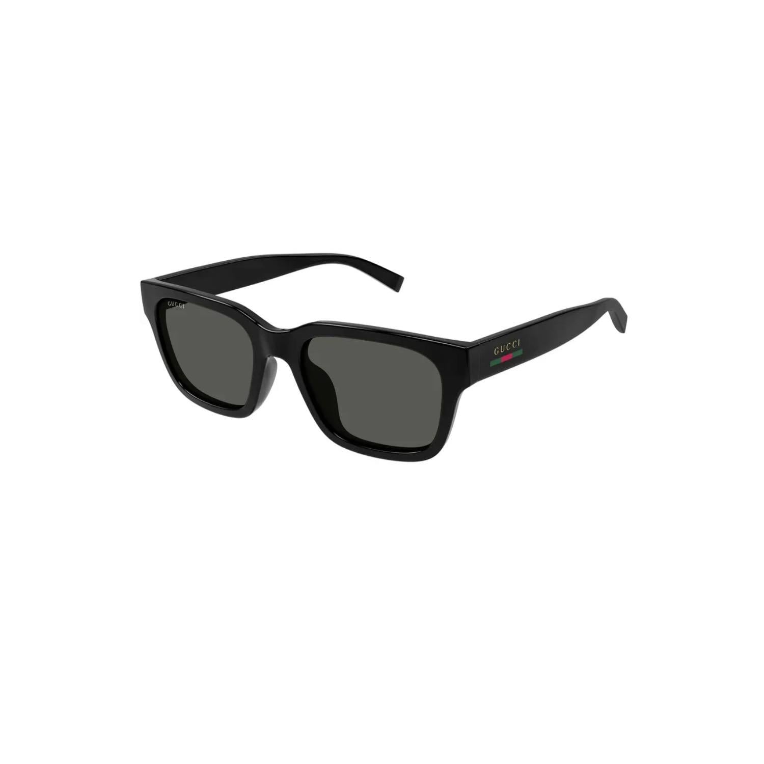 Gucci GG 1857S 001 55 Erkek Kare Siyah Kemik Güneş Gözlüğü