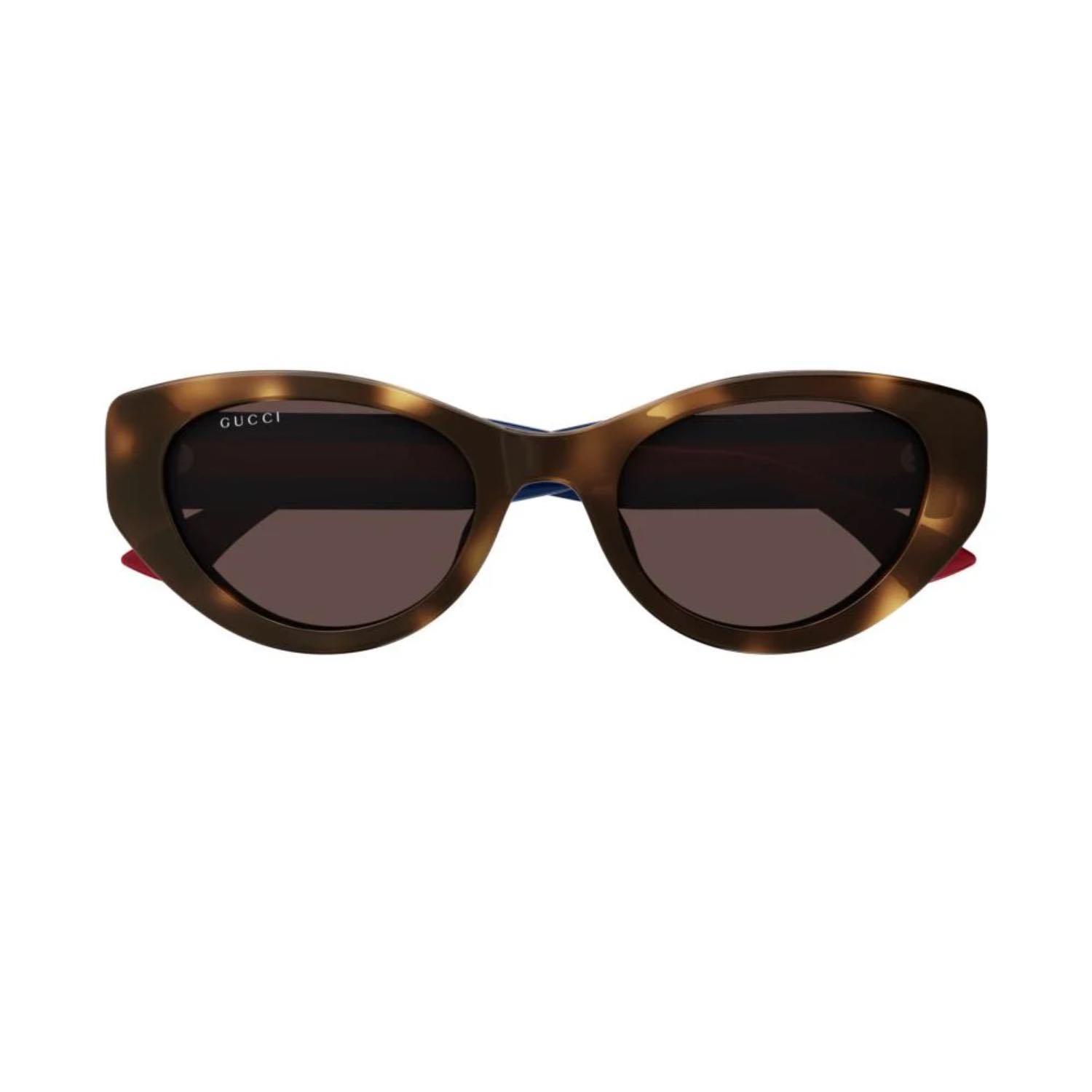 Gucci GG 1862S 002 52 Kadın Cat Eye Kırçıllı Kahverengi Kemik Güneş Gözlüğü