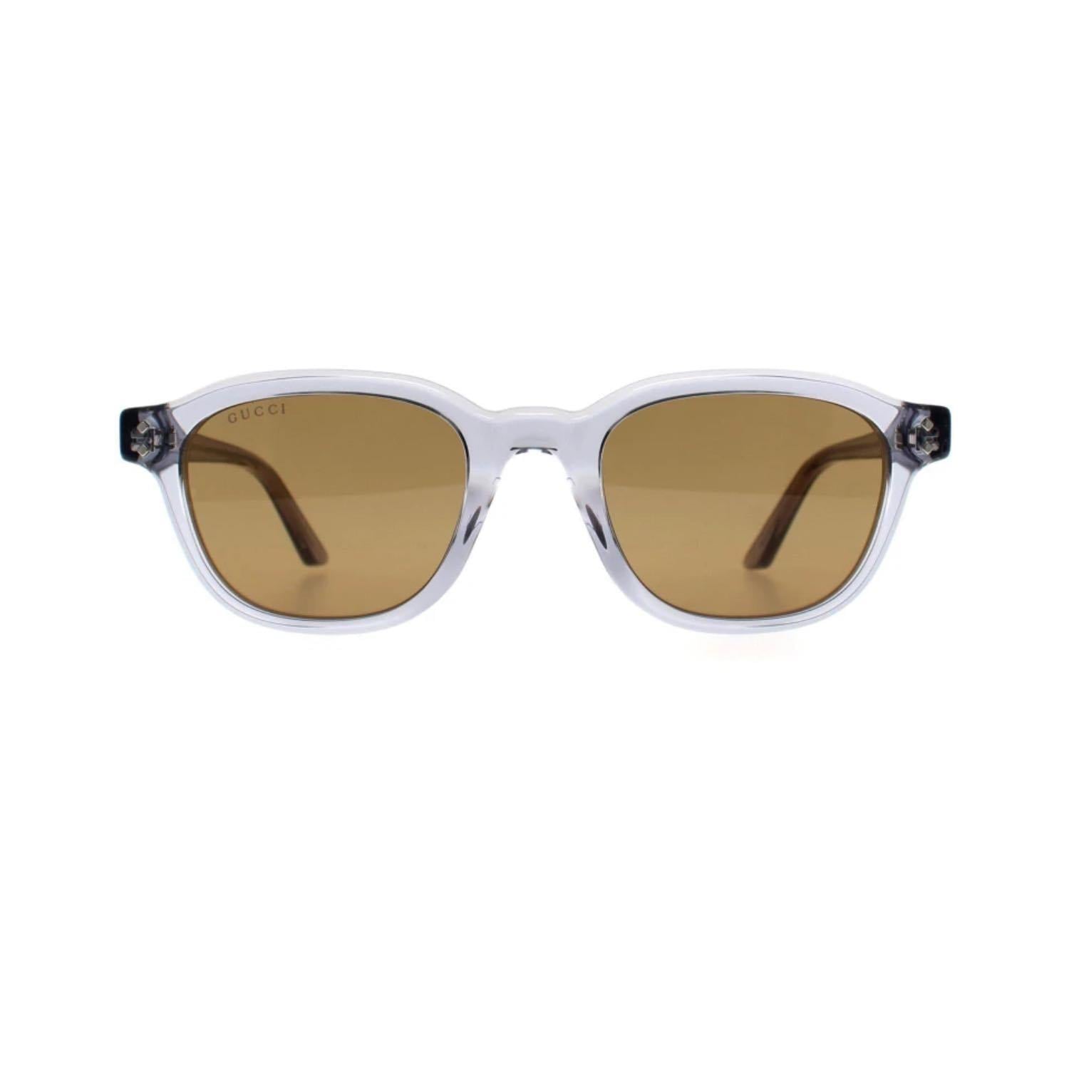 Gucci GG 1892S 005 50 Unisex Oval Şeffaf Kemik Güneş Gözlüğü