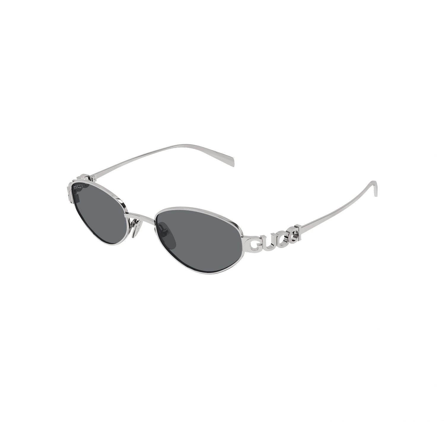 Gucci GG 1935S 001 47 Kadın Oval Gümüş Metal Güneş Gözlüğü