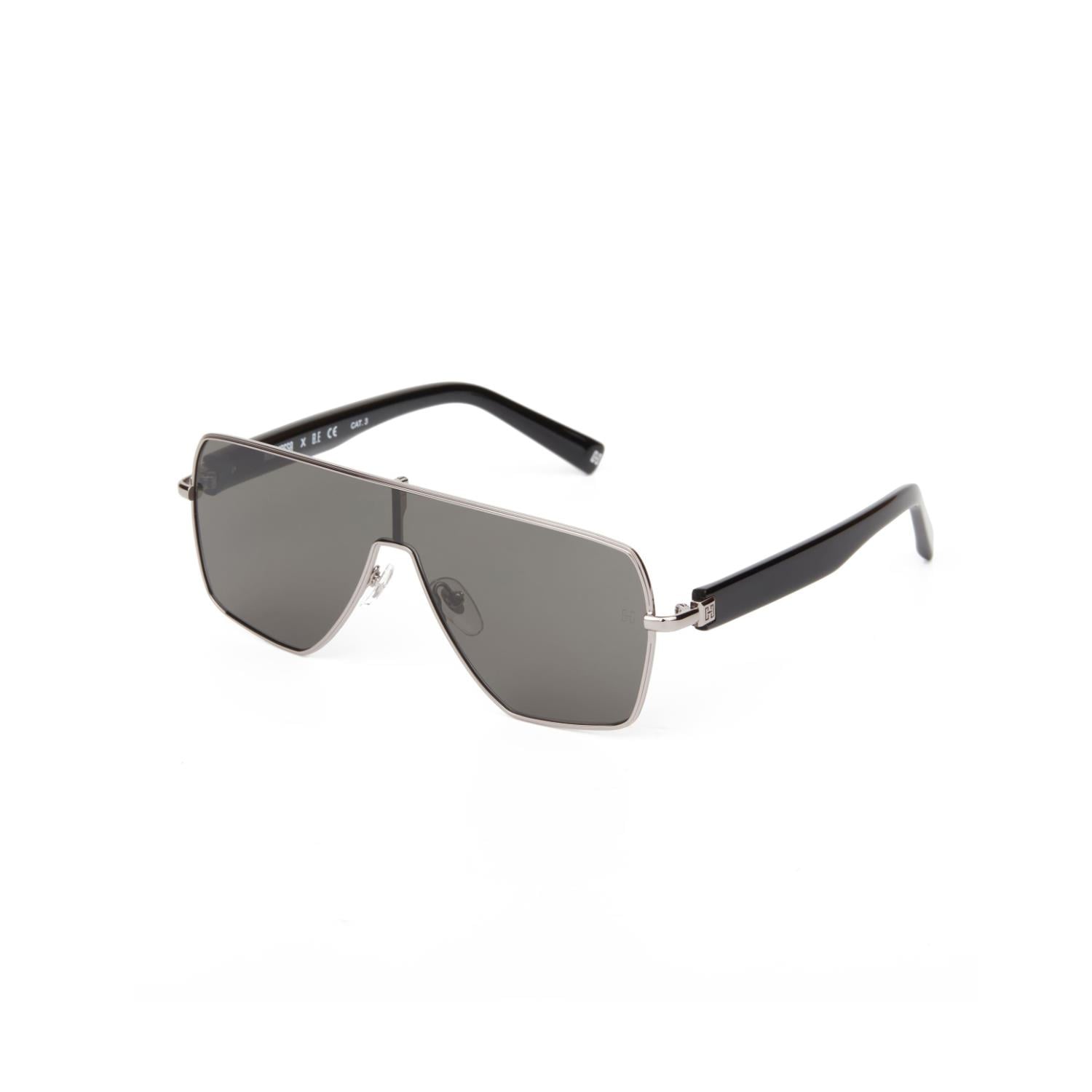 Hermossa Hm 1621 C1 128 Unisex Geometrik Gri Metal Güneş Gözlüğü