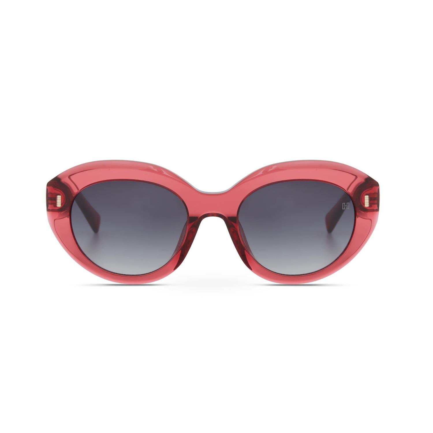 Hermossa Hm 1656 C3 52 Kadın Oval Şeffaf Pembe Kemik Güneş Gözlüğü