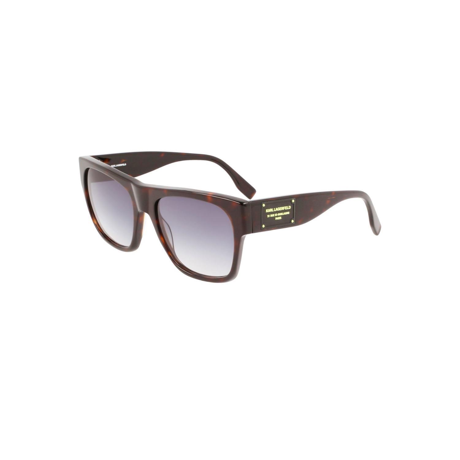 Karl Lagerfeld KL 6074S 242 55 Unisex Kare Kahverengi Kemik Güneş Gözlüğü