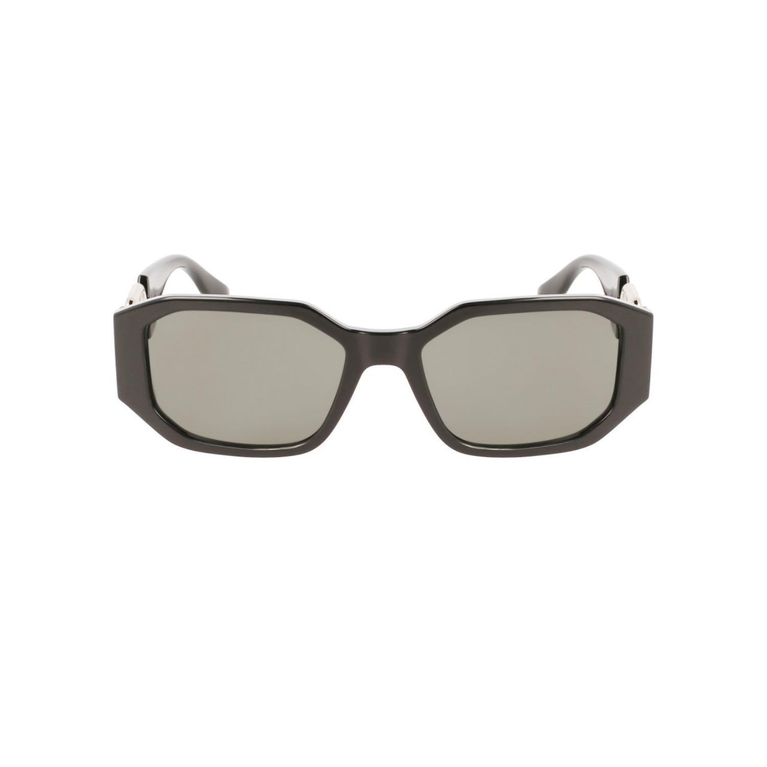 Karl Lagerfeld KL 6085S 001 55 Kadın Dikdörtgen Siyah Kemik Güneş Gözlüğü