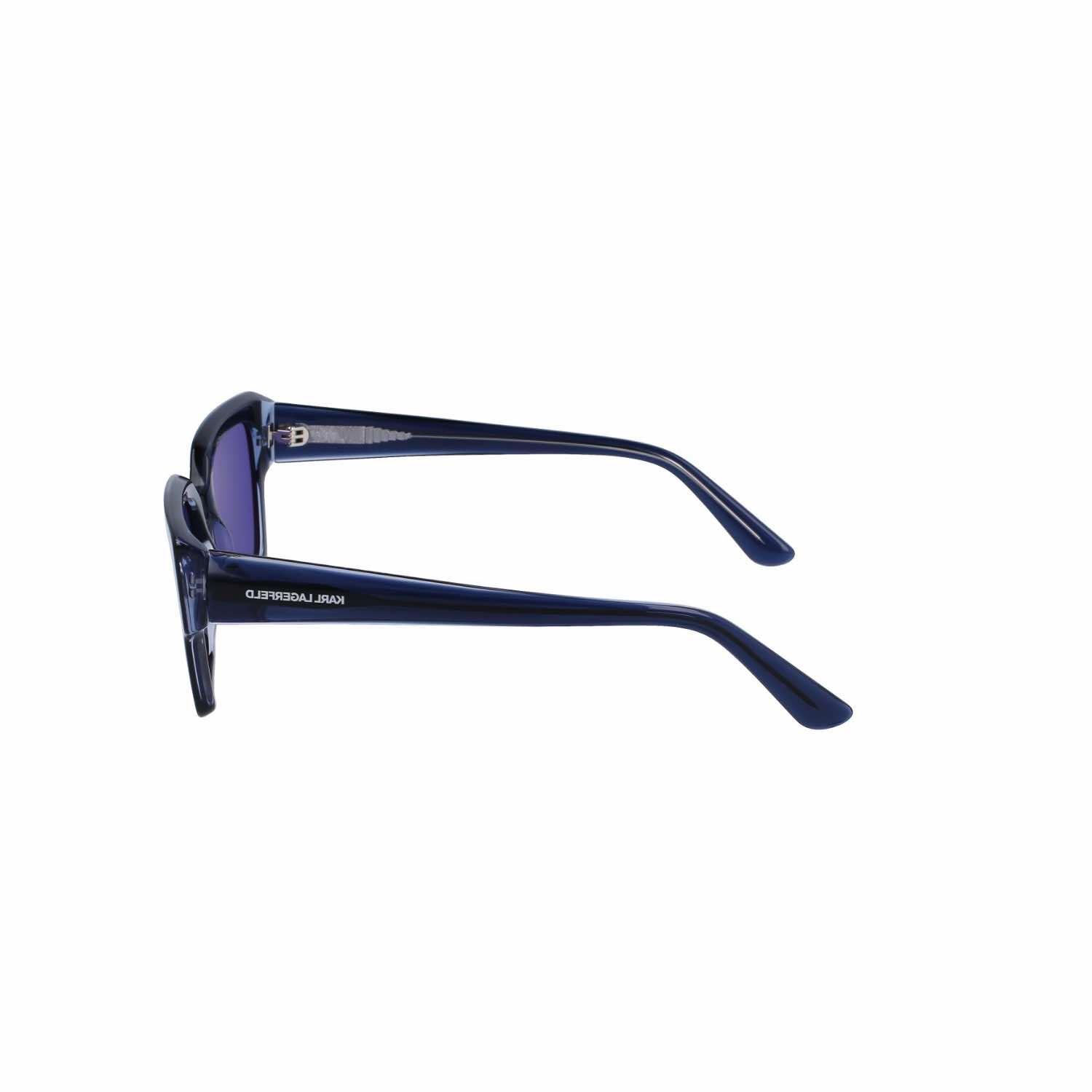 Karl Lagerfeld Kl 6089S 405 52 Unisex Dikdörtgen Şeffaf Mavi Kemik Güneş Gözlüğü