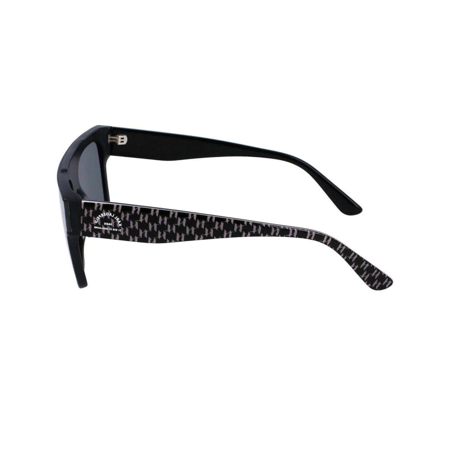 Karl Lagerfeld KL 6090S 002 Unisex Kare Siyah Kemik Güneş Gözlüğü