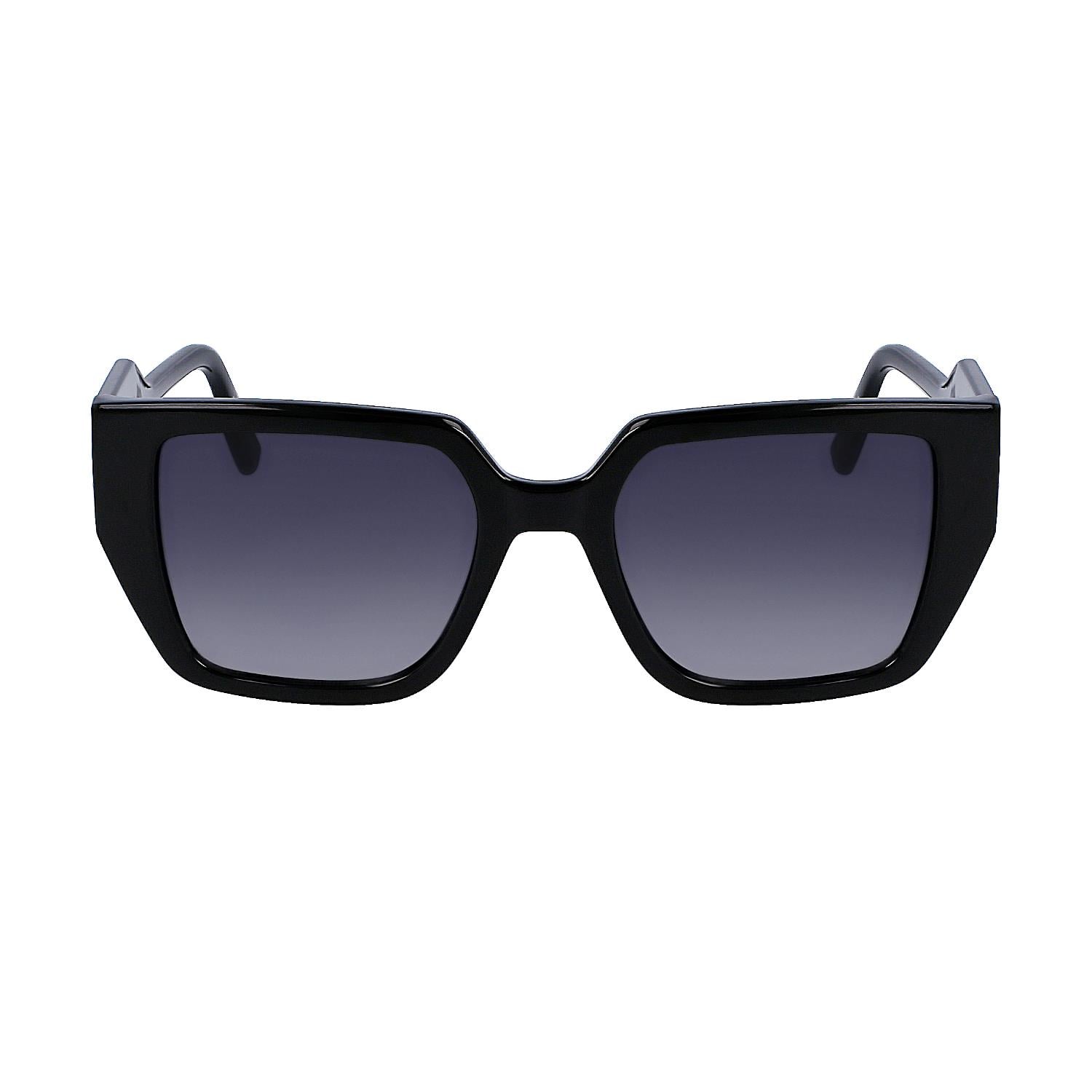 Karl Lagerfeld KL 6098S 001 52 Kadın Dikdörtgen Siyah Kemik Güneş Gözlüğü