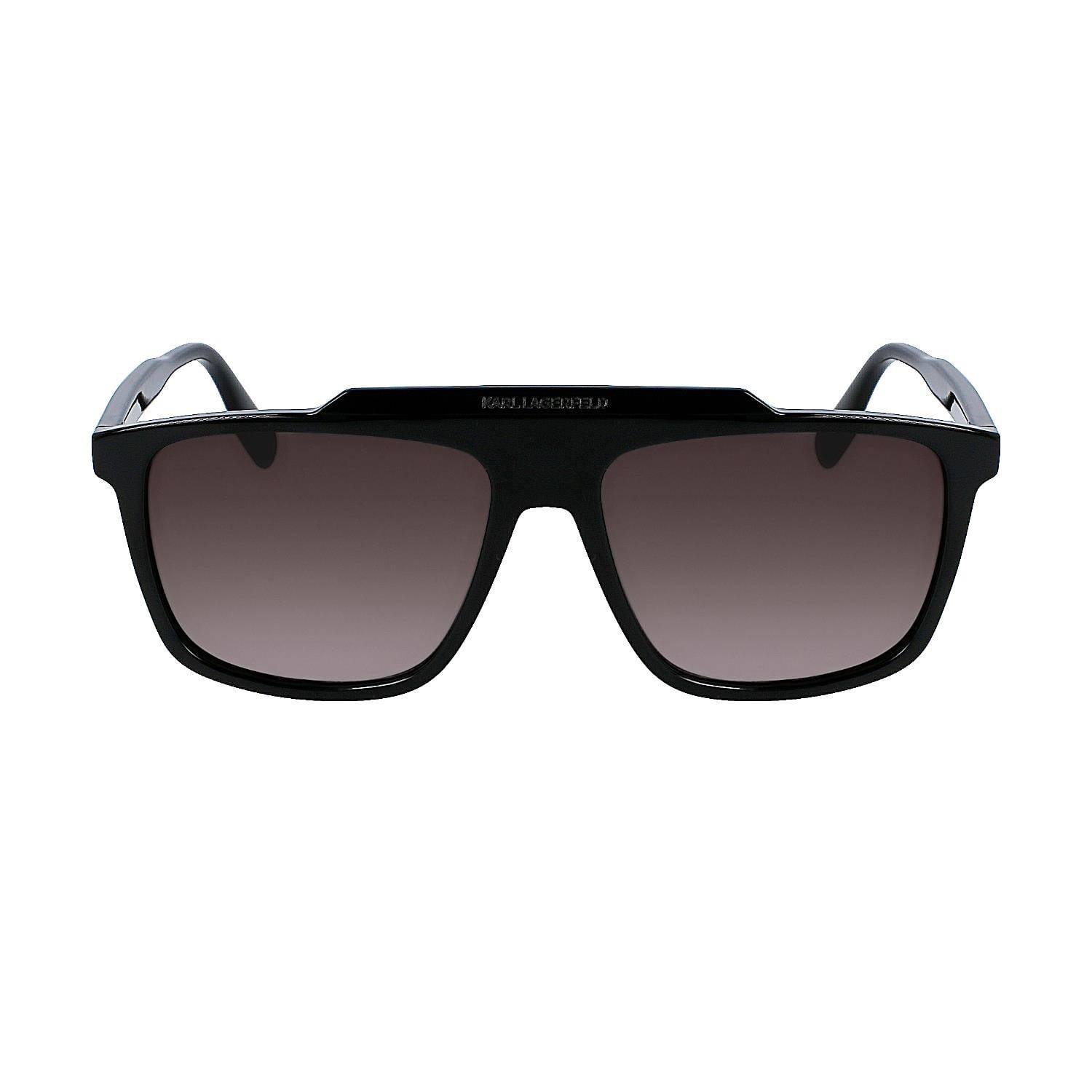 Karl Lagerfeld KL 6107S 001 58 Erkek Pilot Siyah Kemik Güneş Gözlüğü