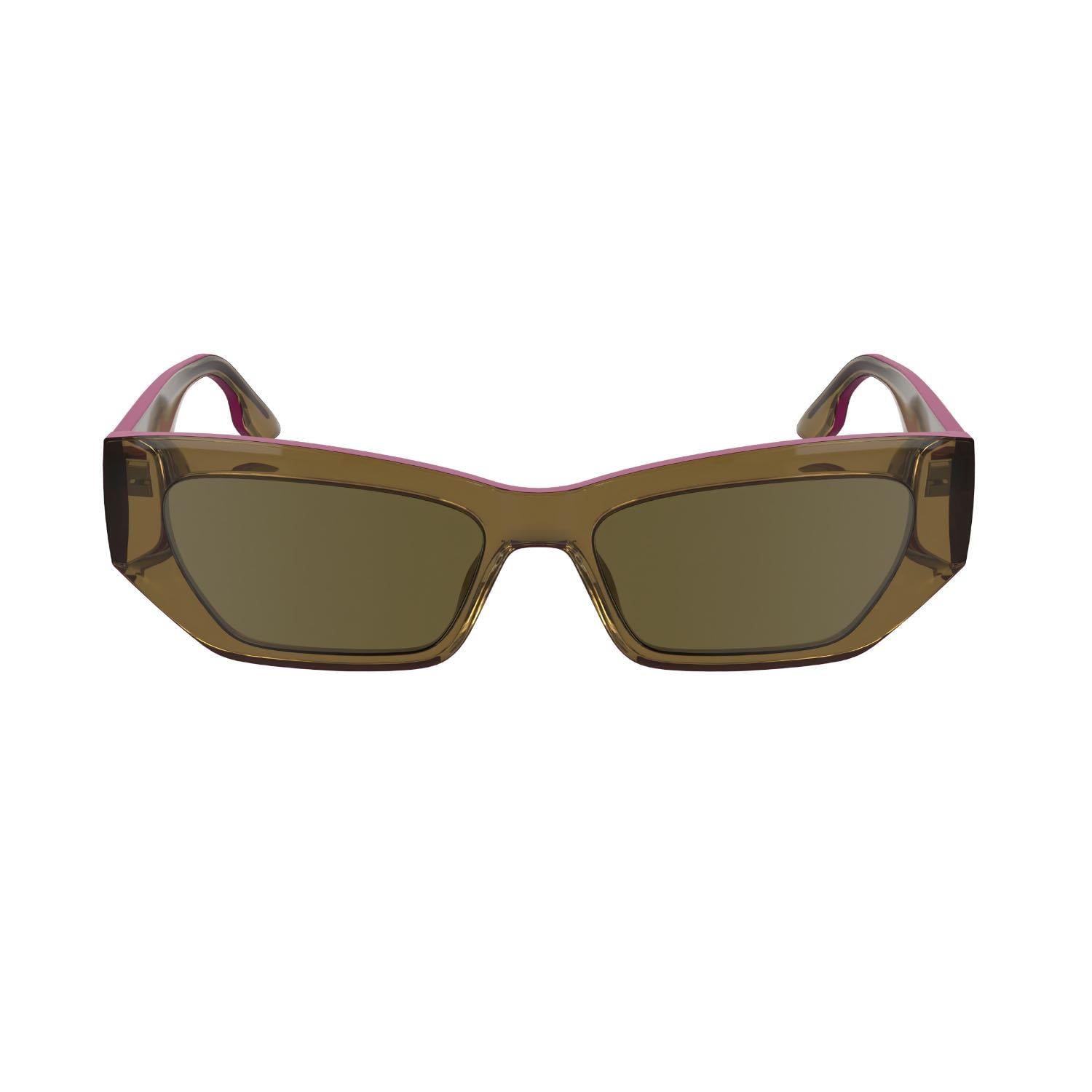 Karl Lagerfeld KL 6160S 210 54 Unisex Dikdörtgen Şeffaf Kahverengi Kemik Güneş Gözlüğü