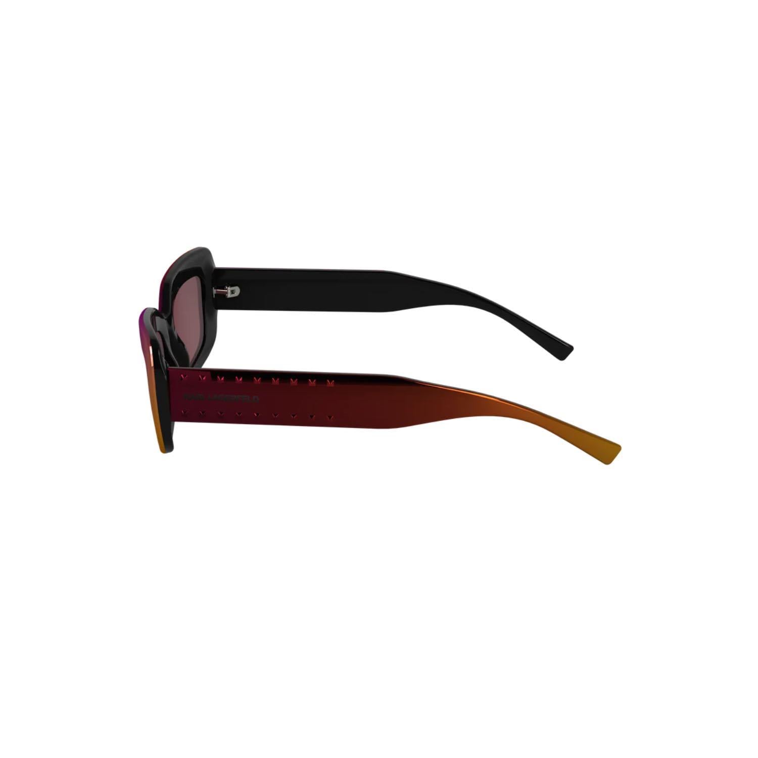 Karl Lagerfeld KL 6164S 602 50 Unisex Dikdörtgen Çok Renkli Kemik Güneş Gözlüğü