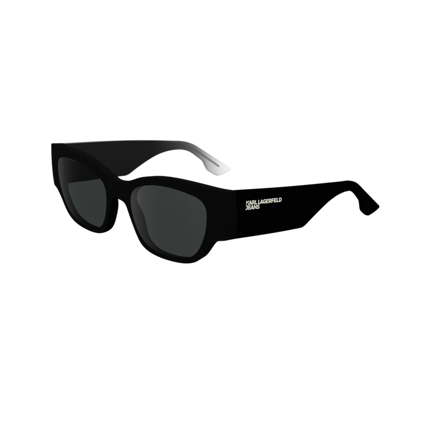 Karl Lagerfeld KL 6168S 001 52 Unisex Kare Siyah Kemik Güneş Gözlüğü
