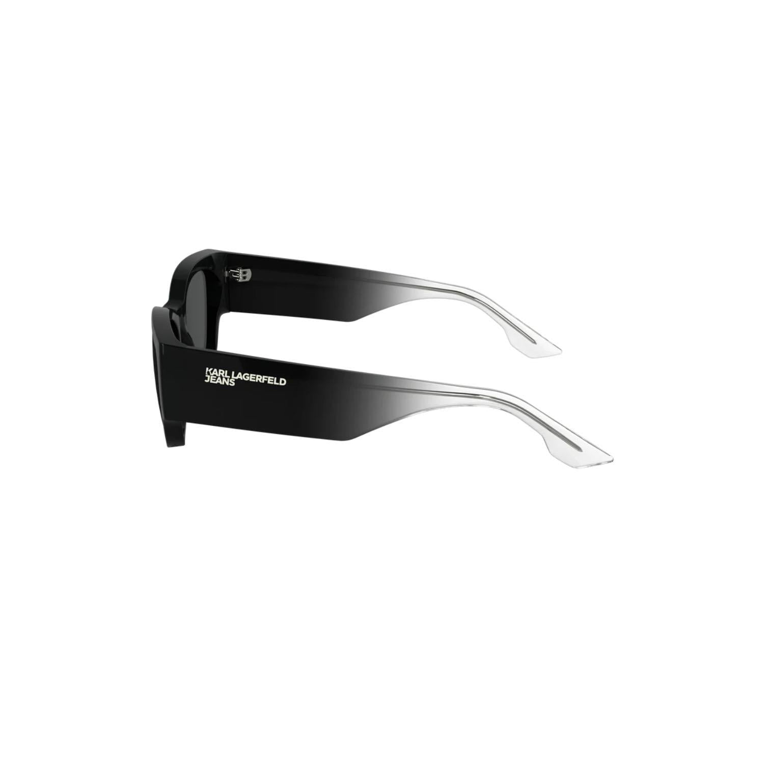 Karl Lagerfeld KL 6168S 001 52 Unisex Kare Siyah Kemik Güneş Gözlüğü