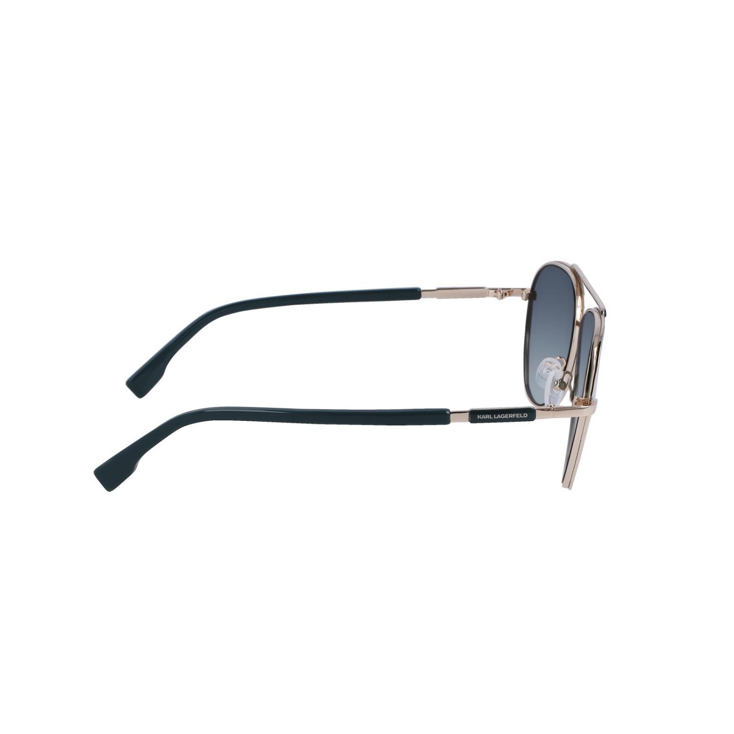 Karl Lagerfeld KL344S 714 59 Erkek Oval Gold Metal Güneş Gözlüğü