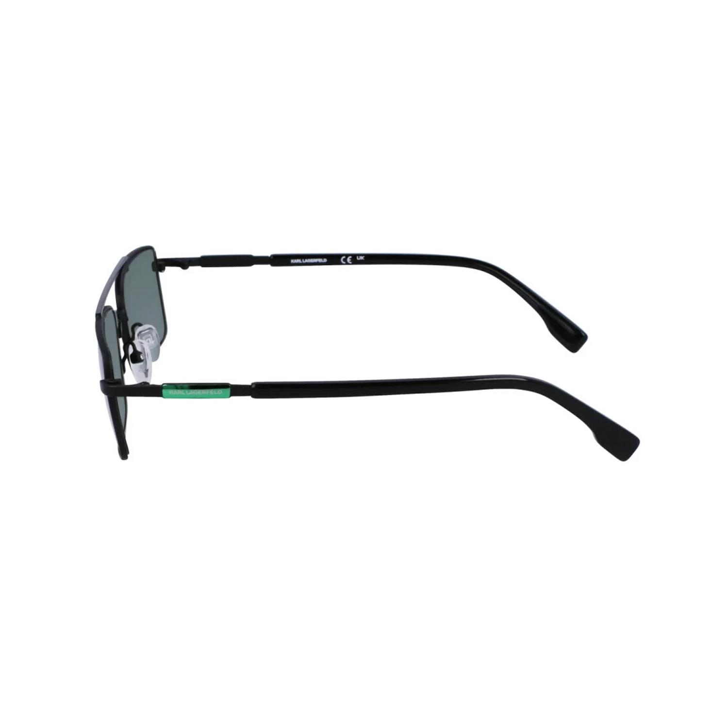Karl Lagerfeld KL348S 002 56 Unisex Dikdörtgen Siyah Metal Güneş Gözlüğü