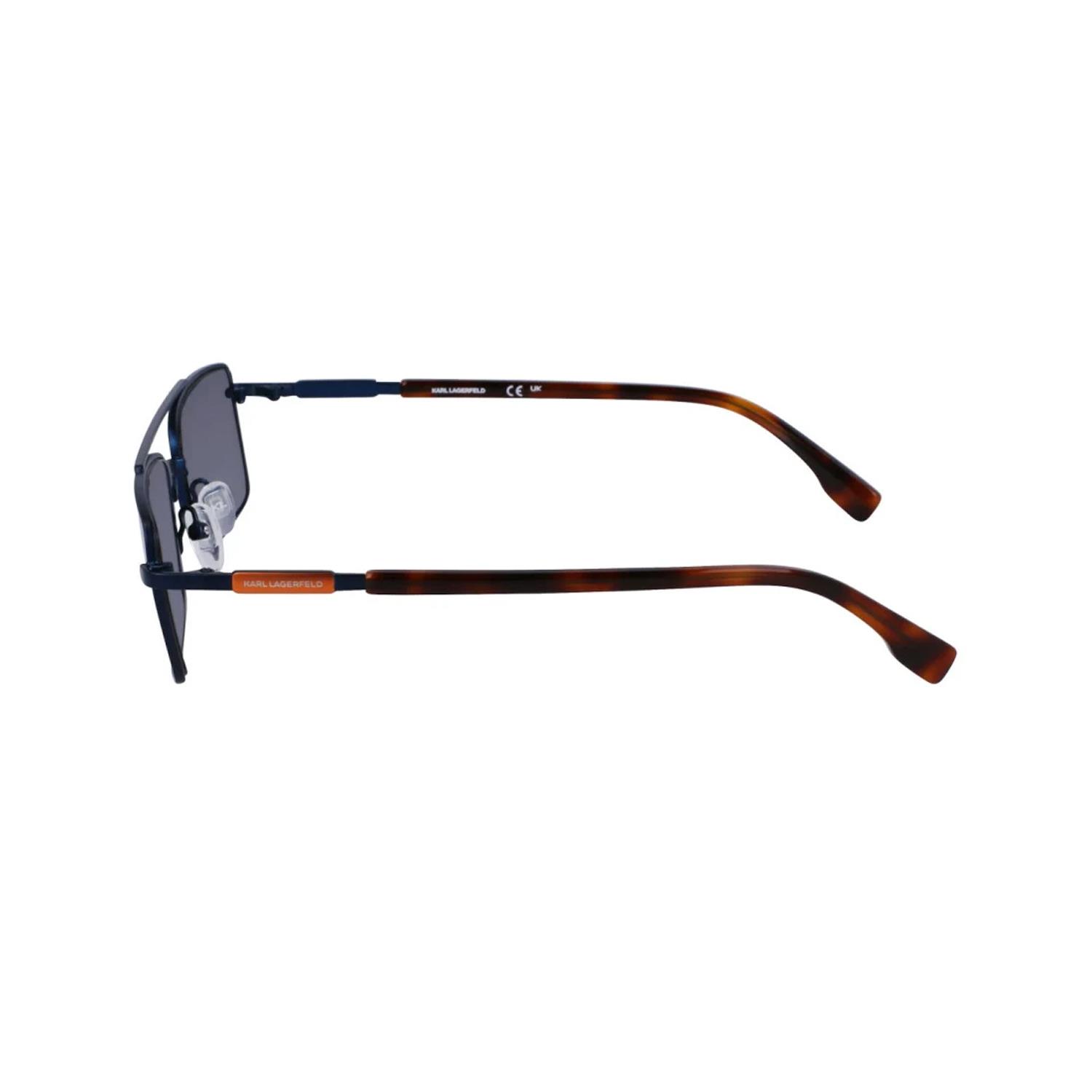 Karl Lagerfeld KL348S 401 56 Unisex Dikdörtgen Lacivert Metal Güneş Gözlüğü