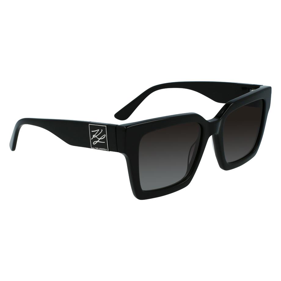 Karl Lagerfeld KL 6057S 001 52 Kadın Kare Siyah Kemik Güneş Gözlüğü