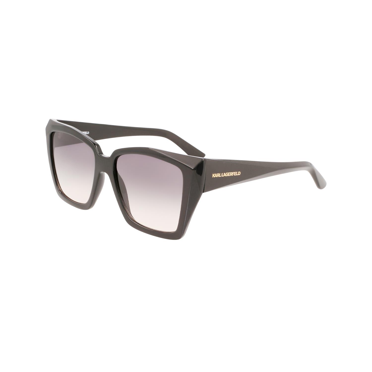 Karl Lagerfeld KL6072S 001 55 Kadın Kare Siyah Kemik Güneş Gözlüğü