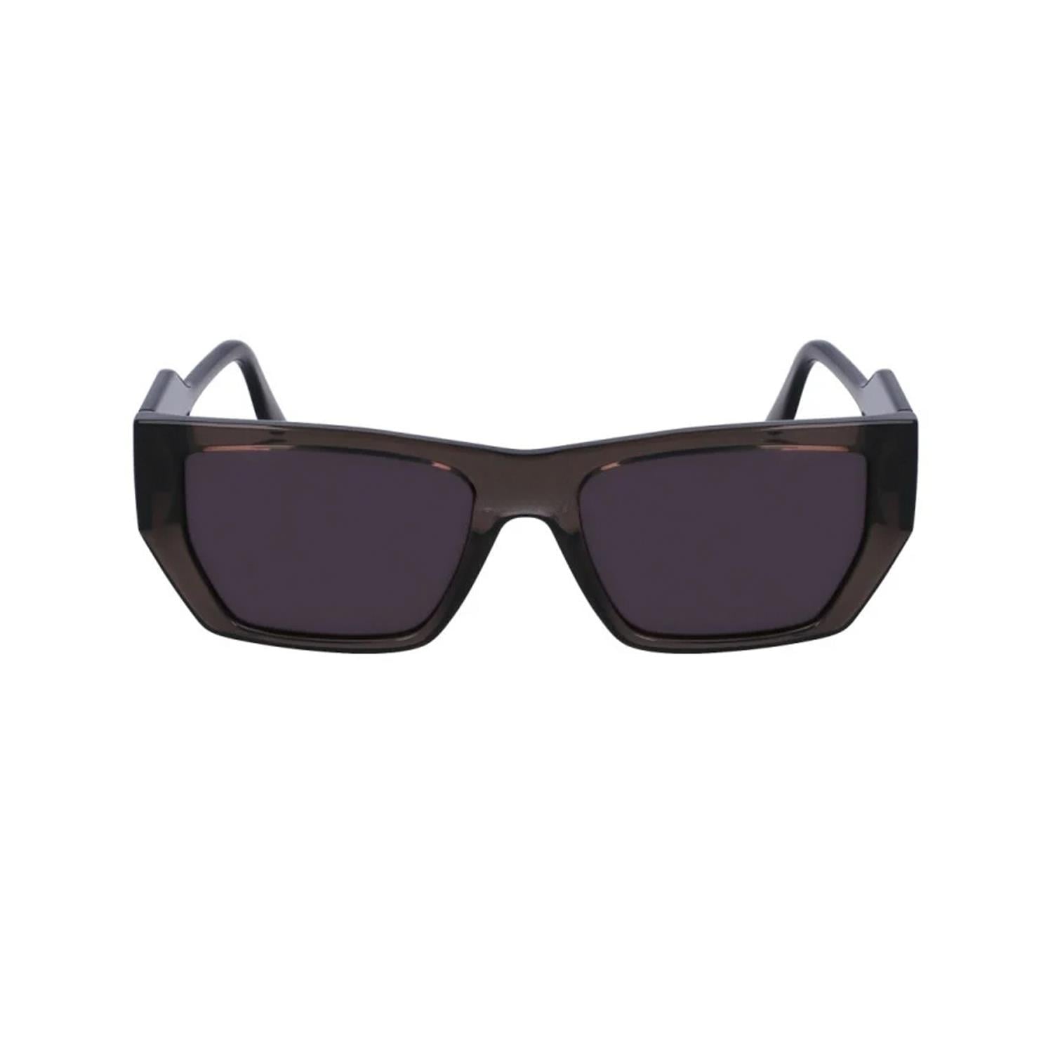 Karl Lagerfeld KL6123S 020 54 Unisex Dikdörtgen Şeffaf Füme Kemik Güneş Gözlüğü