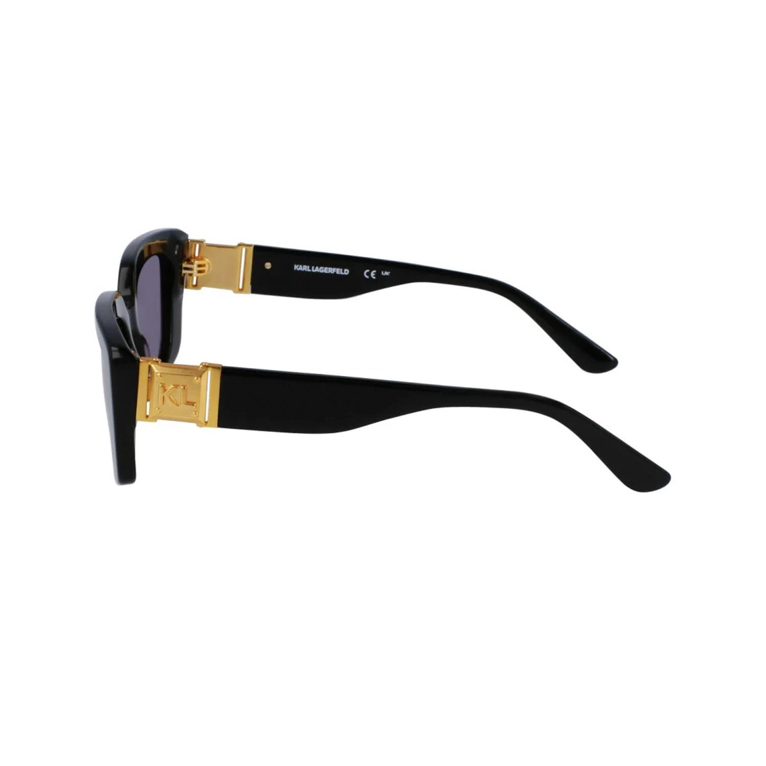 Karl Lagerfeld KL6125S 001 52 Kadın Dikdörtgen Siyah Kemik Güneş Gözlüğü