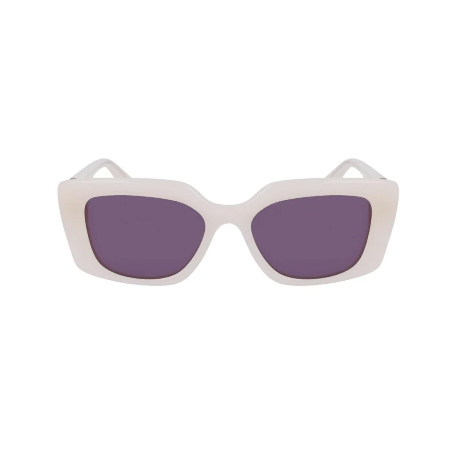 Karl Lagerfeld KL6125S 280 52 Kadın Dikdörtgen Bej Kemik Güneş Gözlüğü