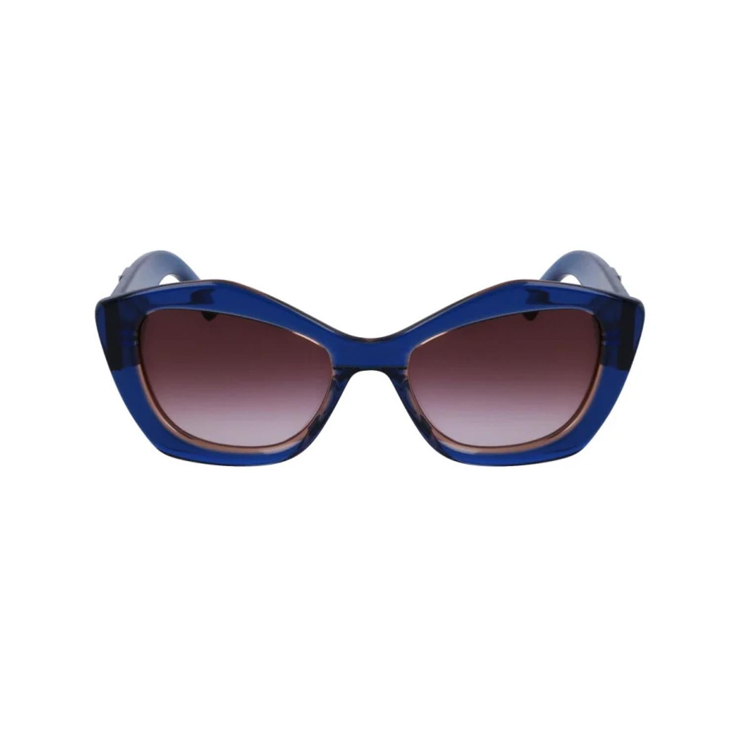 Karl Lagerfeld KL 6127S 424 52 Kadın Cat Eye Şeffaf Lacivert Kemik Güneş Gözlüğü