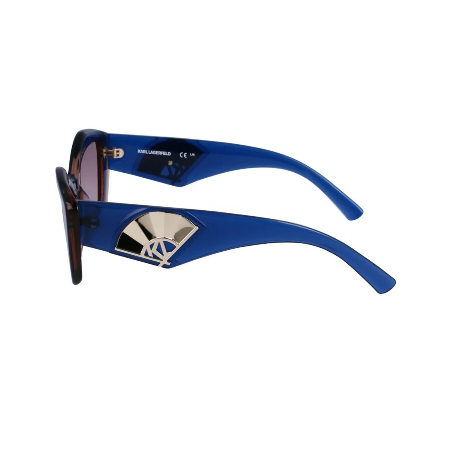 Karl Lagerfeld KL 6127S 424 52 Kadın Cat Eye Şeffaf Lacivert Kemik Güneş Gözlüğü
