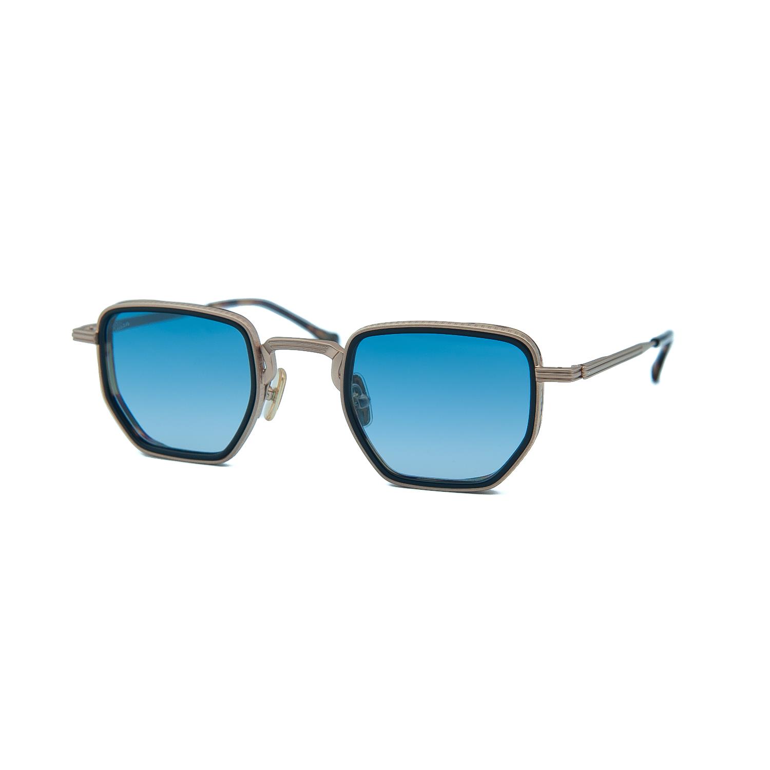 Kilian Argento C1 46 Unisex Dikdörtgen Gold Metal Güneş Gözlüğü