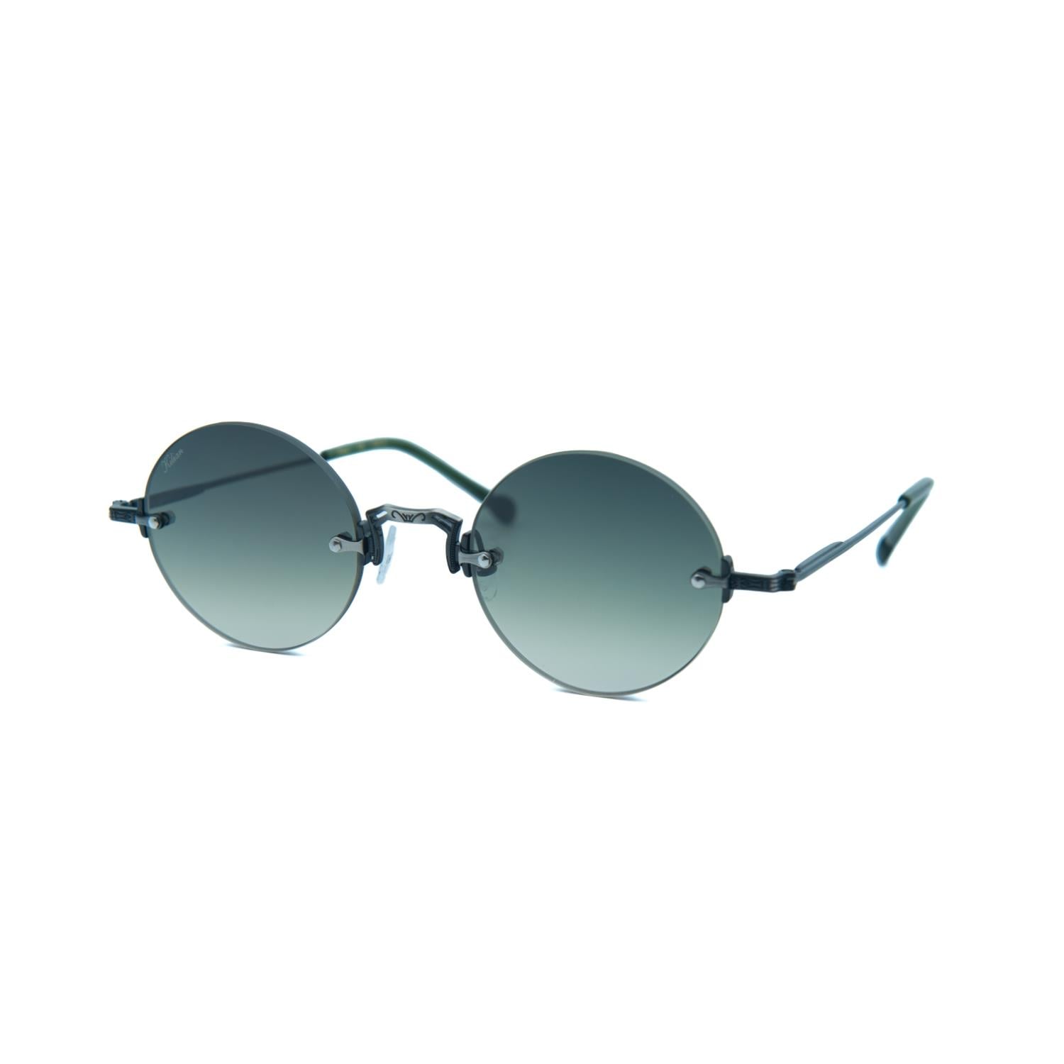 Kilian Custode C1 47 Unisex Yuvarlak Gri Metal Güneş Gözlüğü