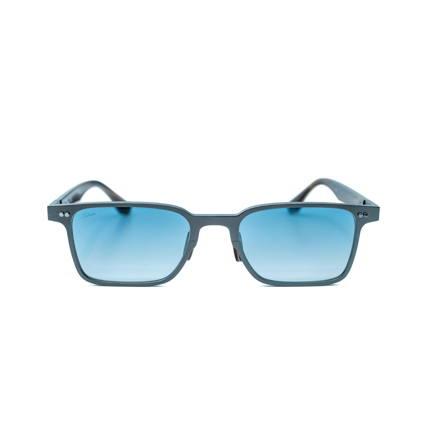 Kilian Fame C2 50 Unisex Dikdörtgen Füme Metal Güneş Gözlüğü