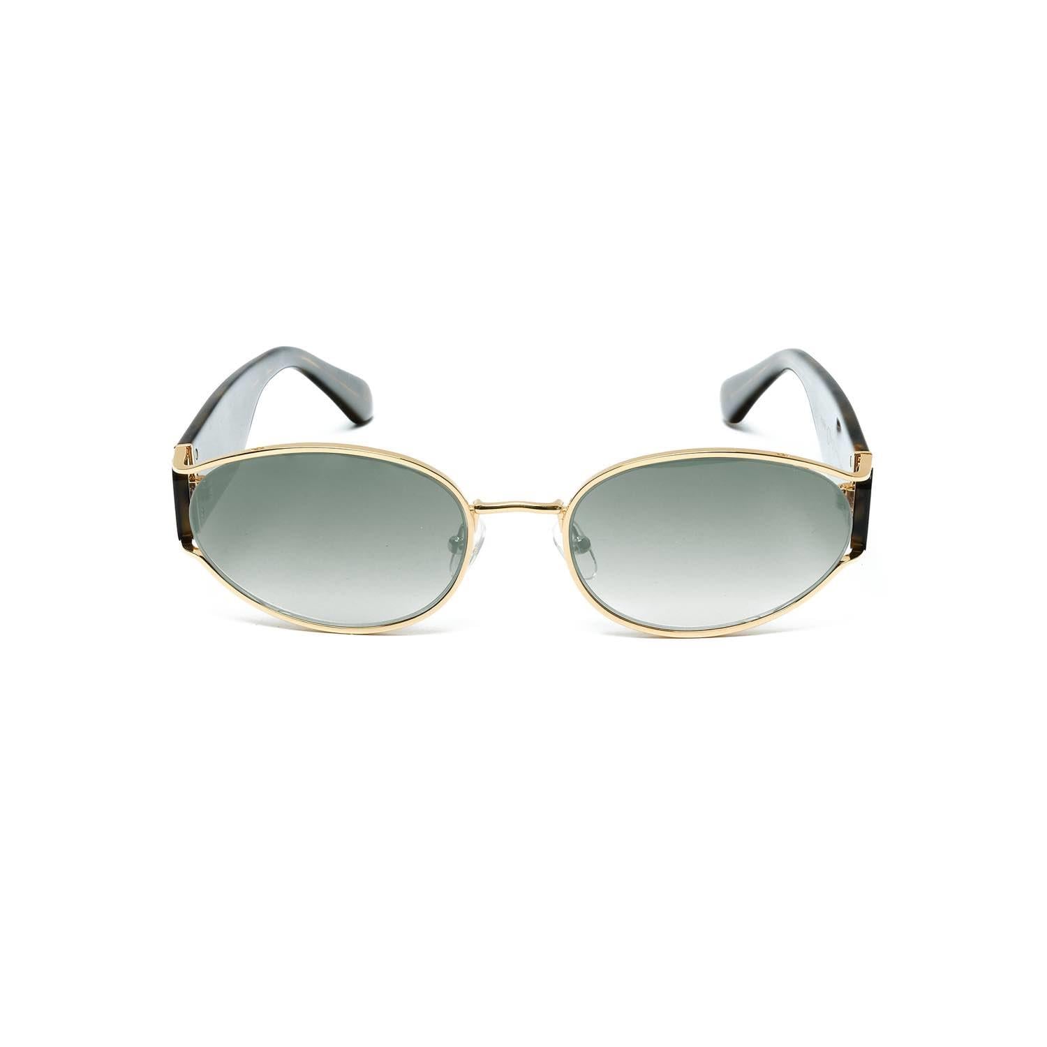 Kilian Fulmie C2 56 Kadın Oval Gold Metal Güneş Gözlüğü