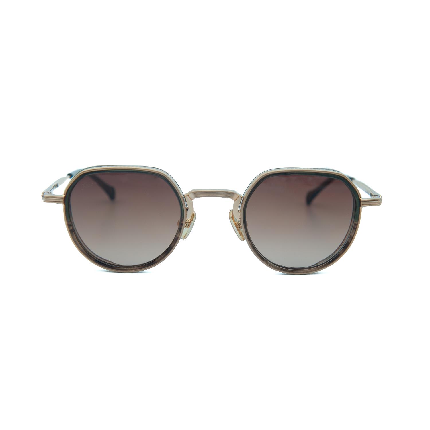 Kilian Rame C3 46 Unisex Yuvarlak Gold Metal Güneş Gözlüğü